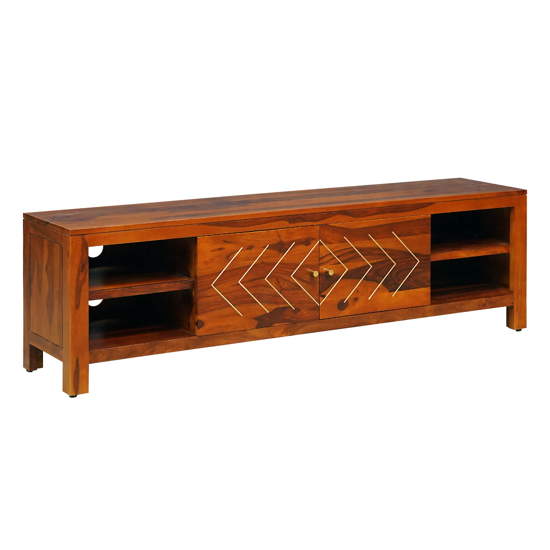 Bristol Large TV Stand in Honey Finish