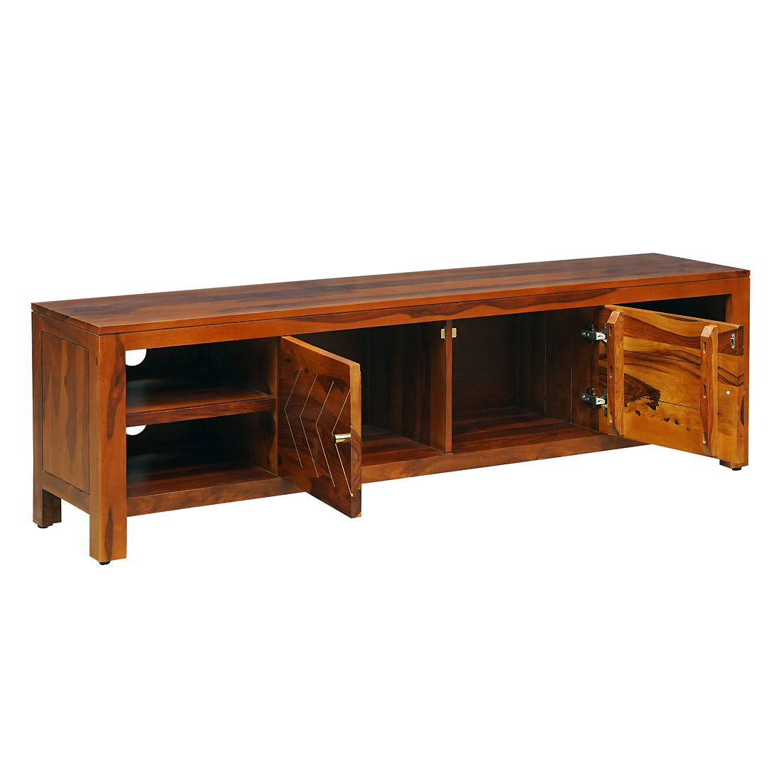 Bristol Large TV Stand in Honey Finish