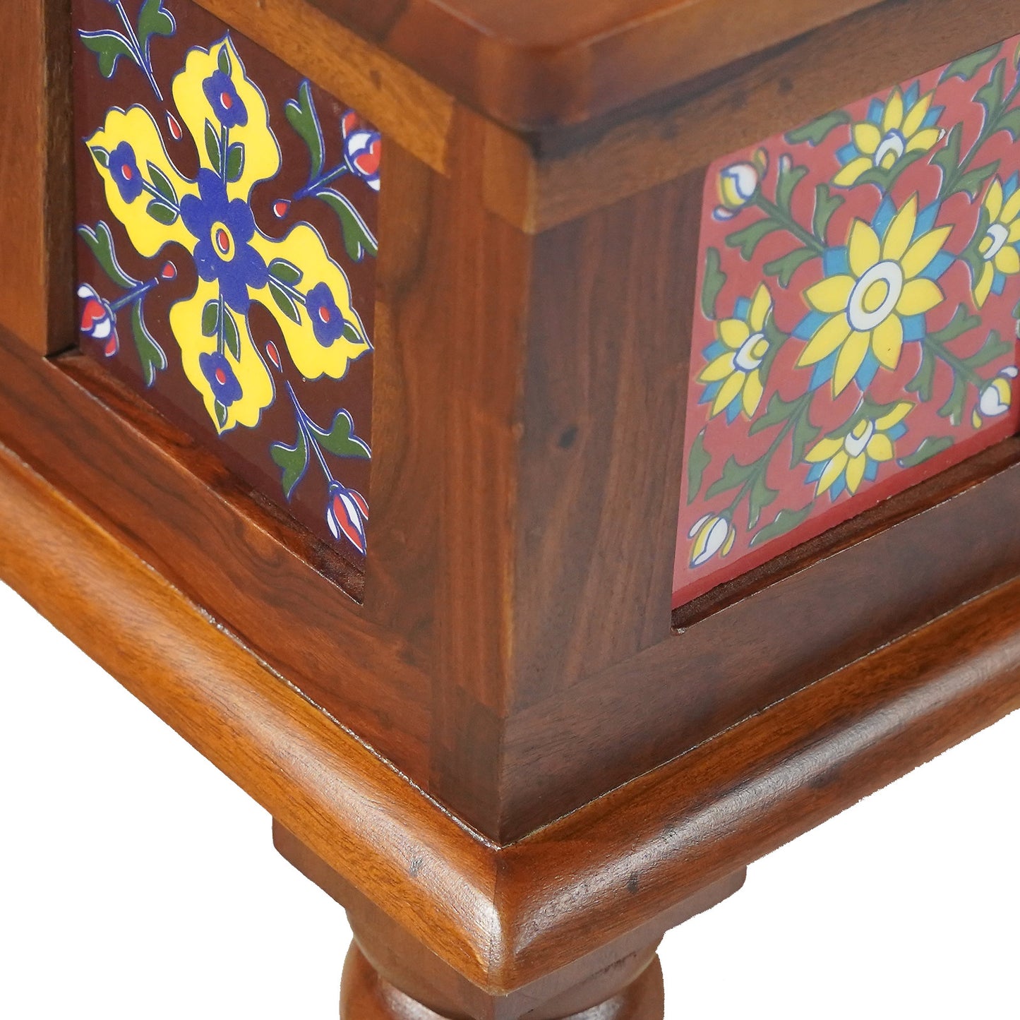 Amber Sheesham Wood Coffee Table in Honey Finish