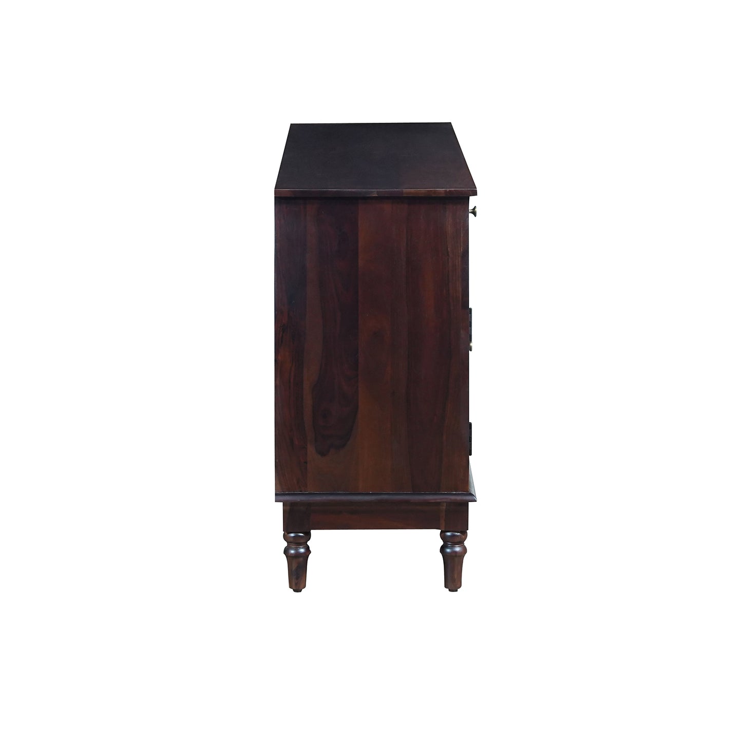 Amber Sheesham Wood Sideboard in Walnut Finish