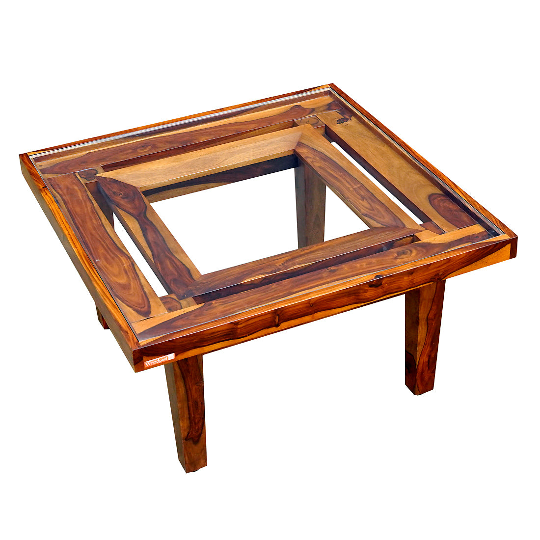 Medan Square Coffee Table in Honey Finish