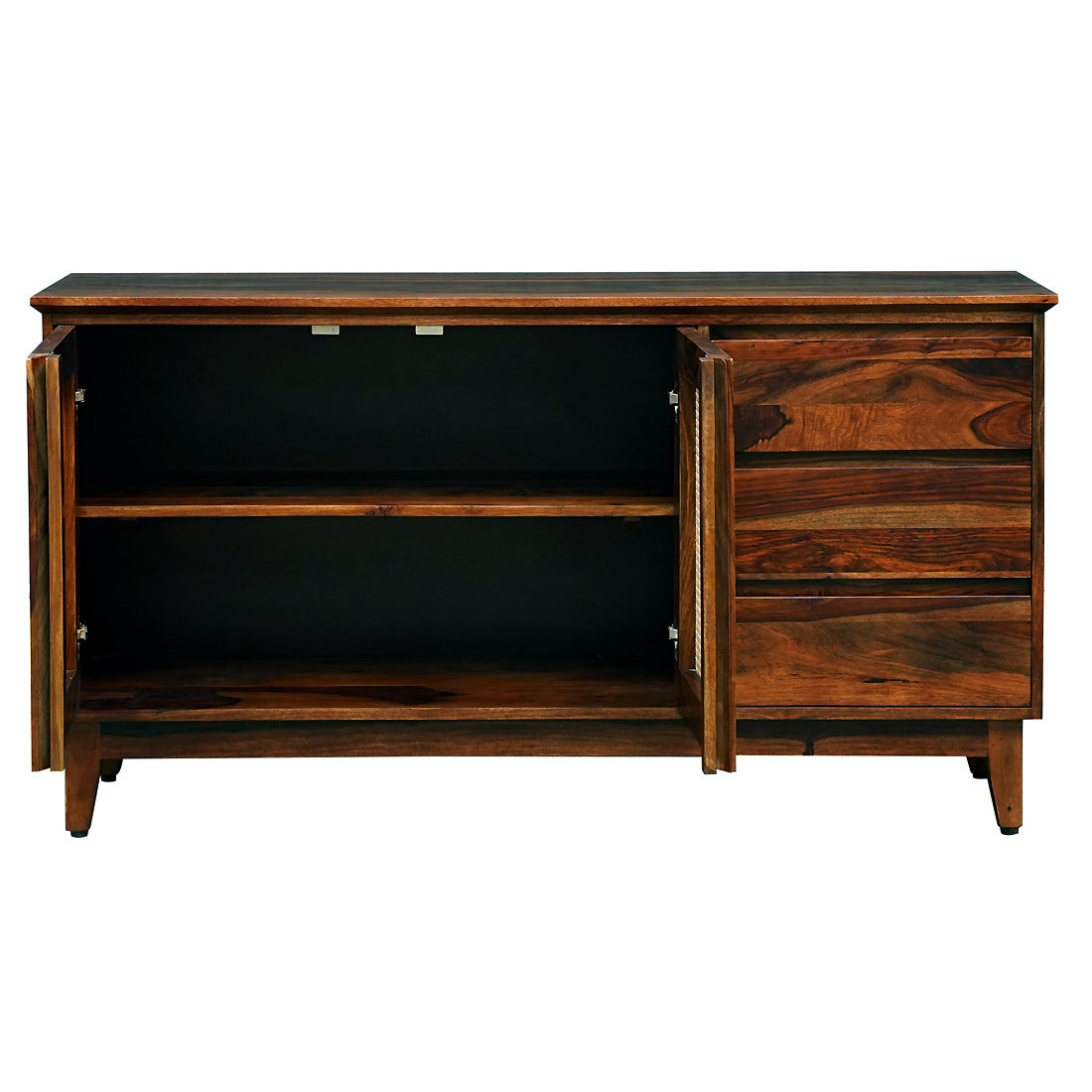 Bali Sheesham Wood Sideboard in Rosewood Finish