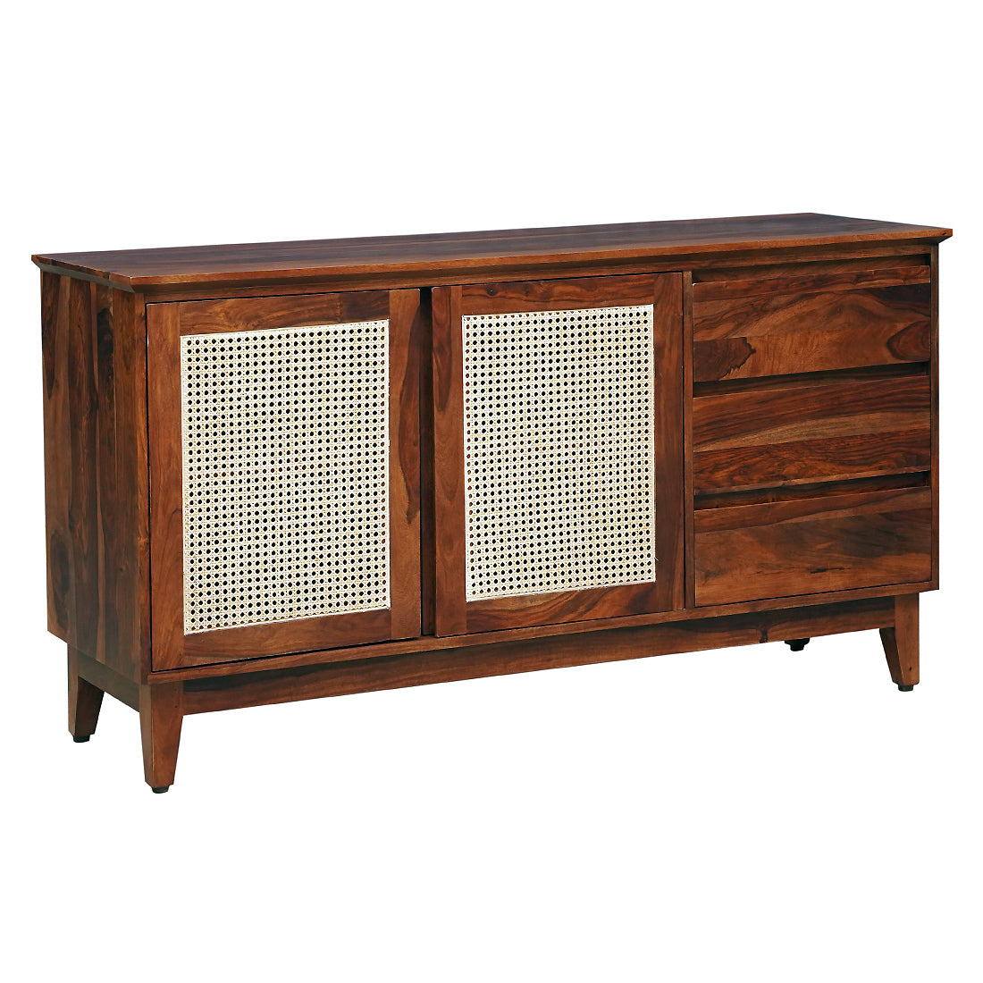 Bali Sheesham Wood Sideboard in Rosewood Finish