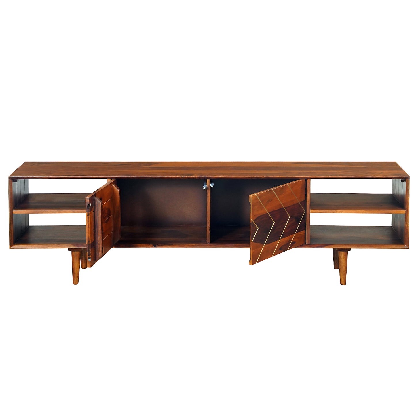 Bristol Sheesham Wood TV Stand in Honey Finish