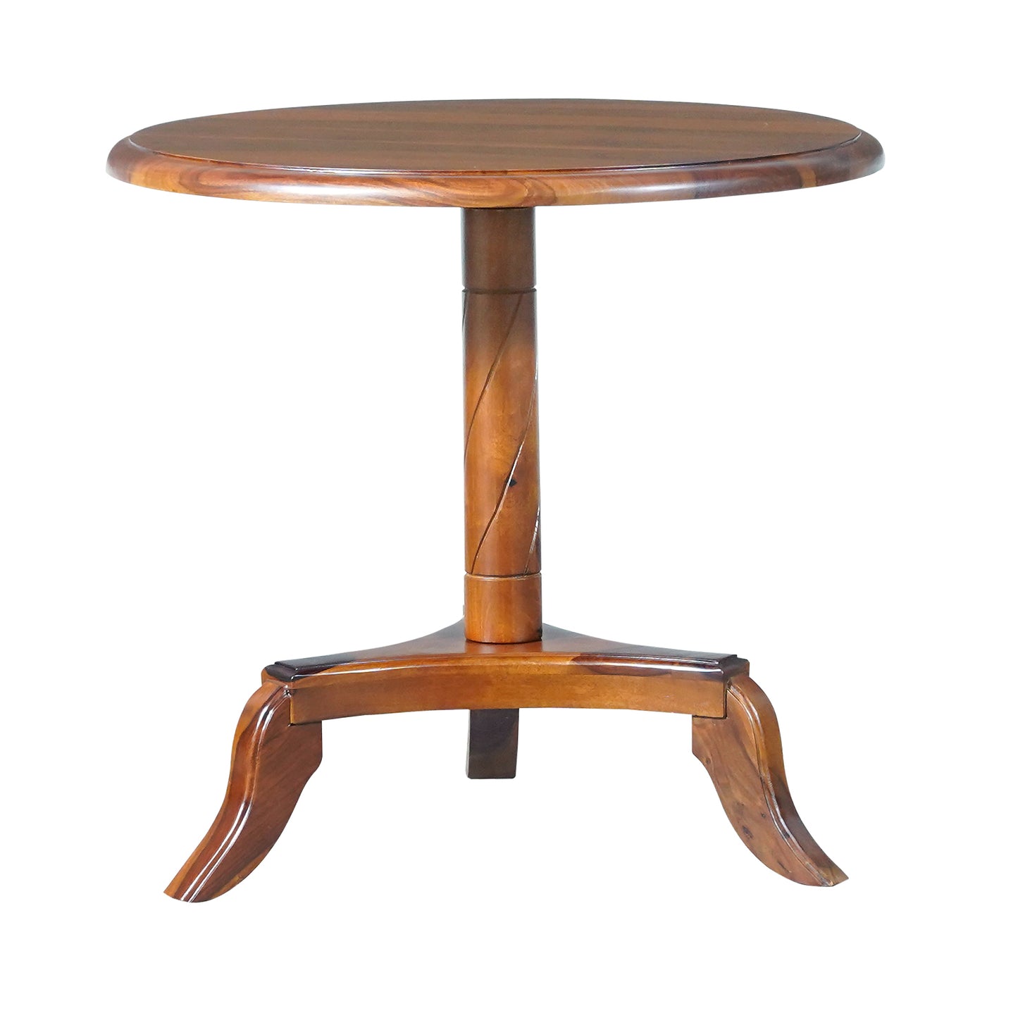 Emperor Sheesham Wood Round Stool in Honey Finish