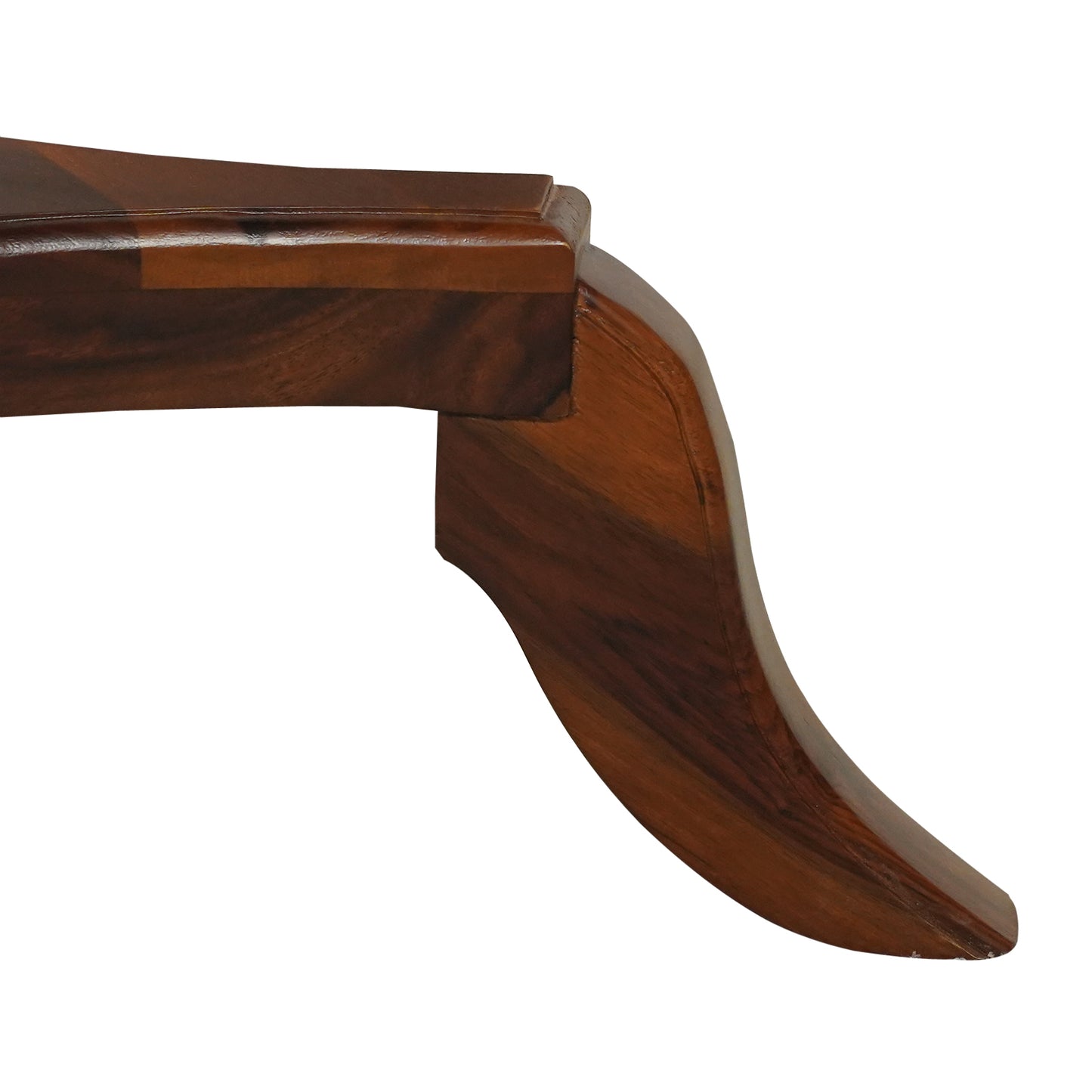 Emperor Sheesham Wood Round Stool in Honey Finish