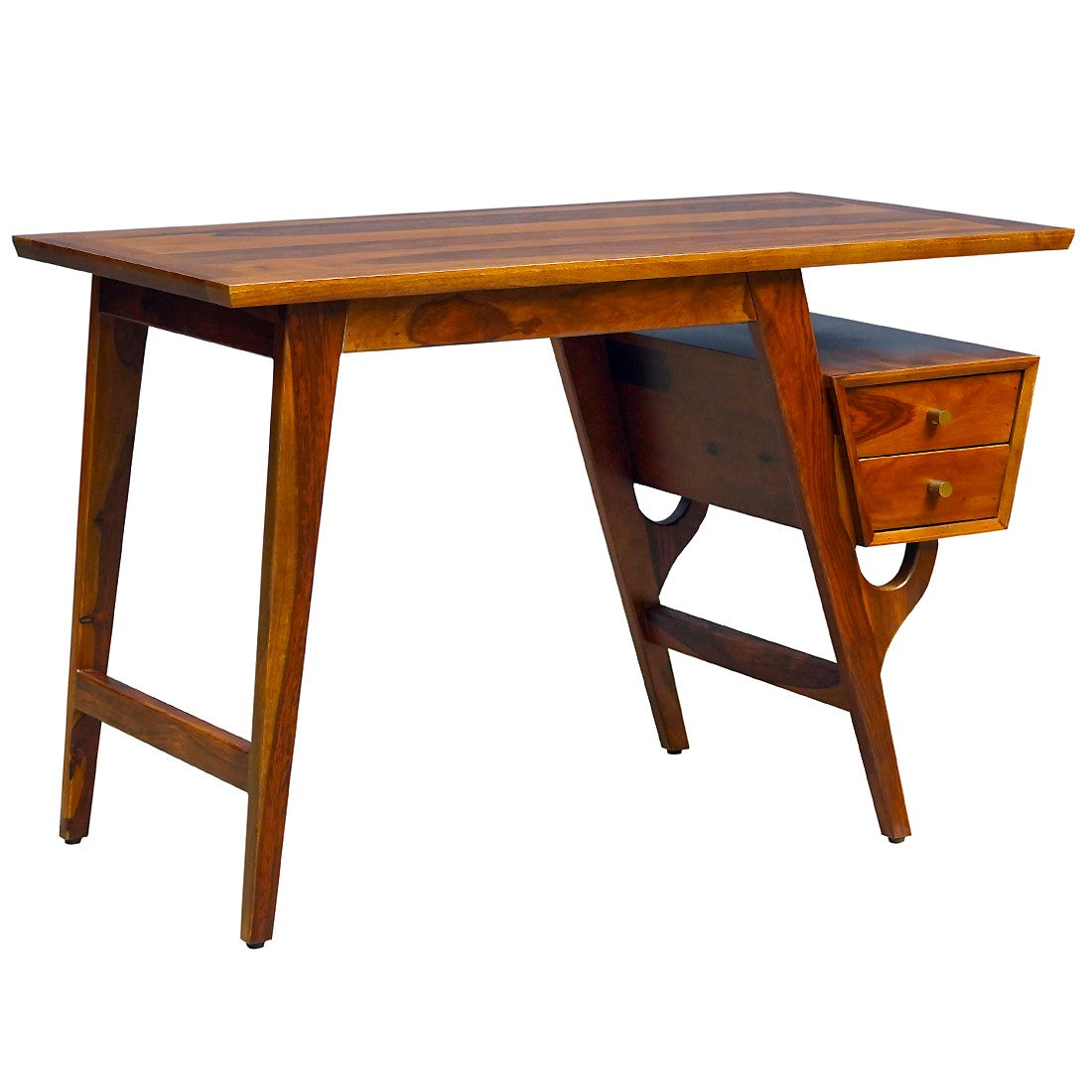 Franco Sheesham Wood Study Table in Honey Finish