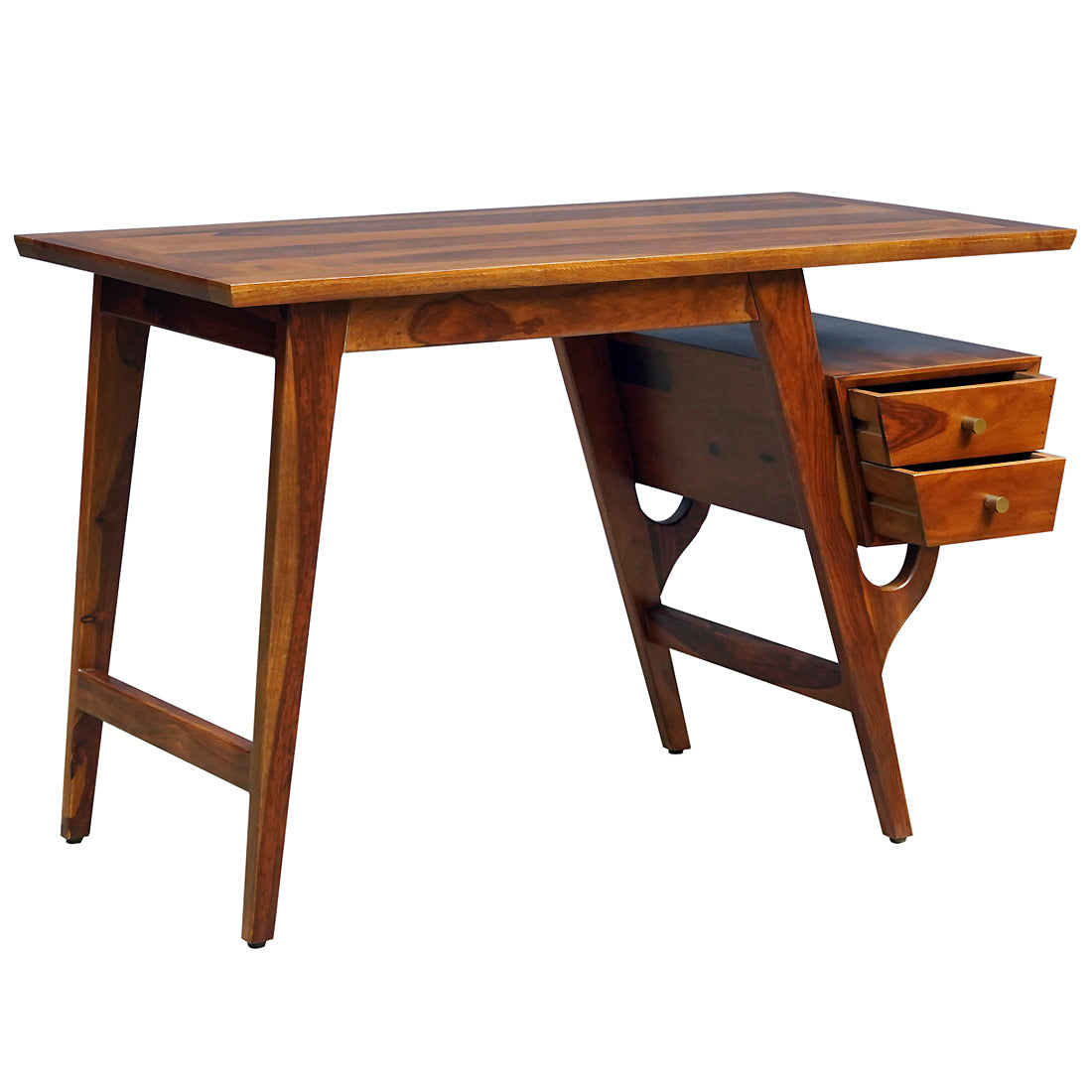 Franco Sheesham Wood Study Table in Honey Finish