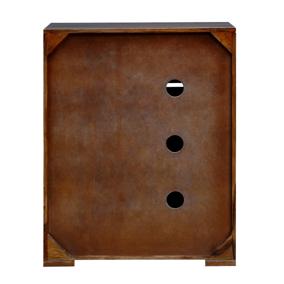 Fulton Sheesham Wood Shoe Rack in Walnut Finish