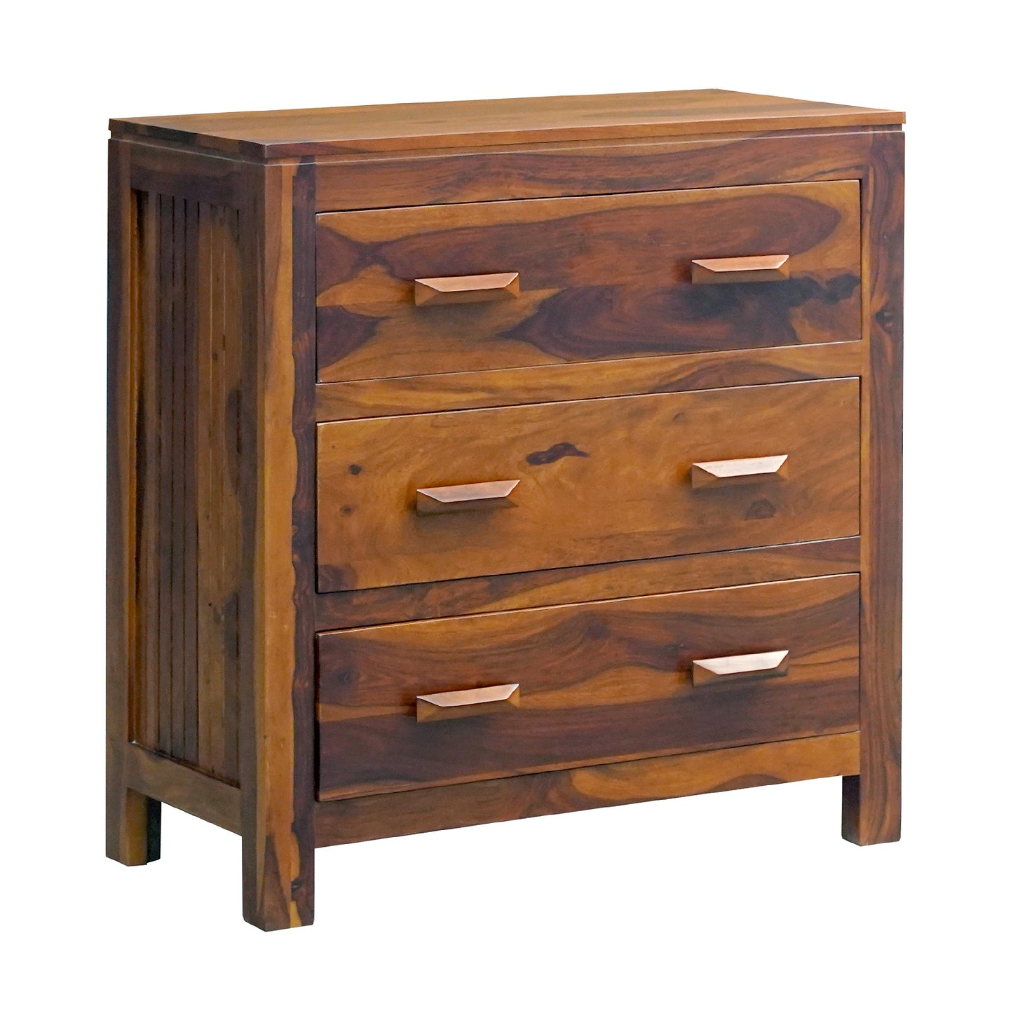 Harper Sheesham Wood Chest of Drawers in Honey Finish