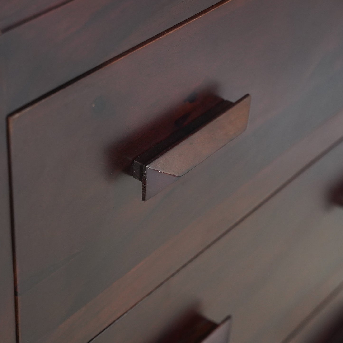 Harper Sheesham Wood Chest of Drawers in Walnut Finish