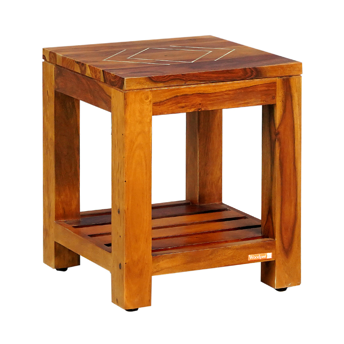 Bristol Sheesham Wood Side Table in Honey Finish