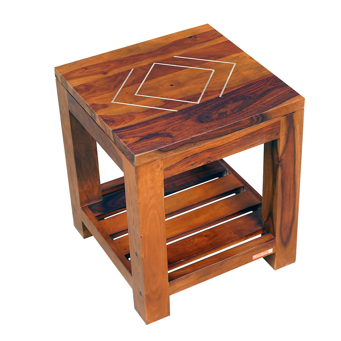 Bristol Sheesham Wood Side Table in Honey Finish