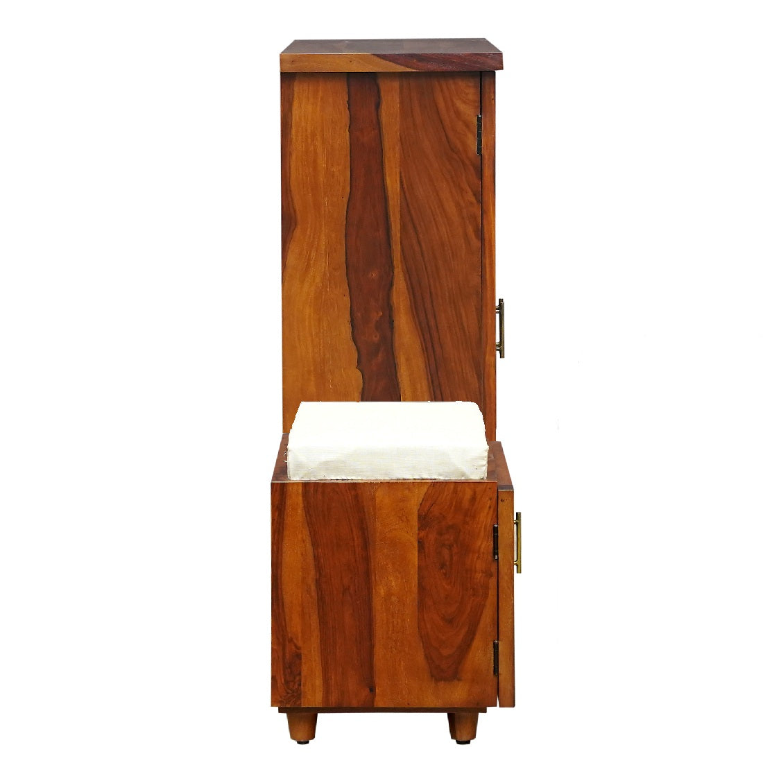 Napa Sheesham Wood Shoe Rack in Honey Finish