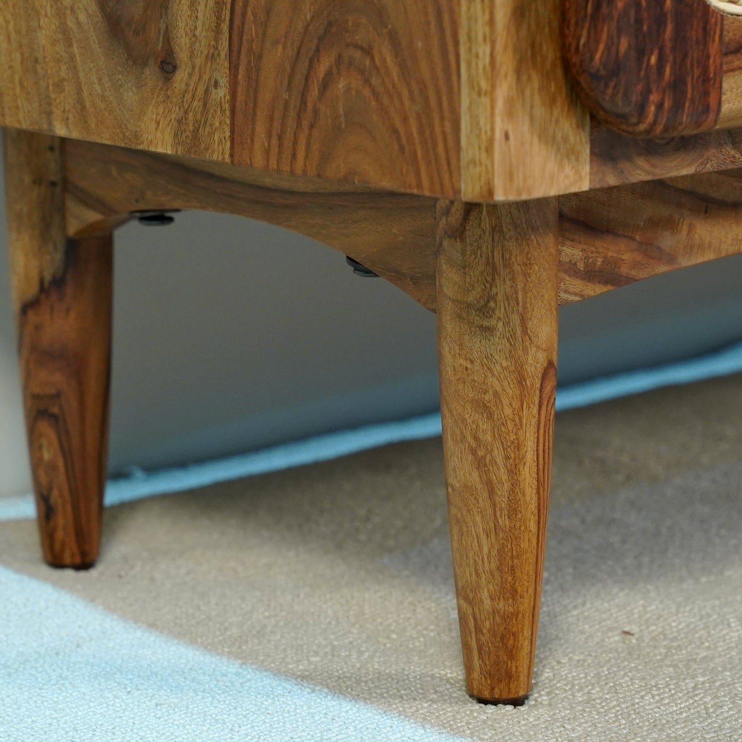 Nicobar Sheesham Wood Sideboard in Stone Finish