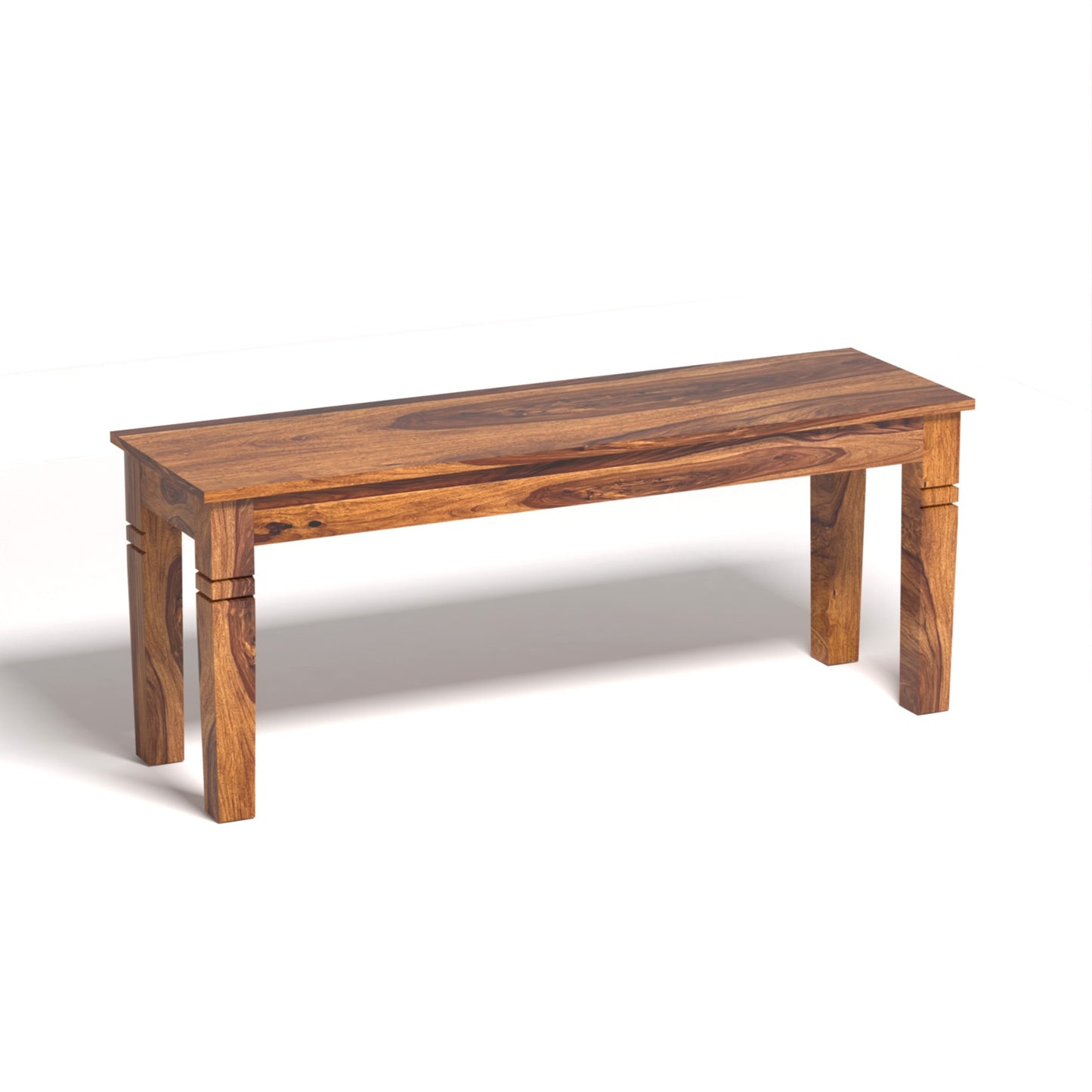 Prados Sheesham Wood Dining Bench in Honey Finish