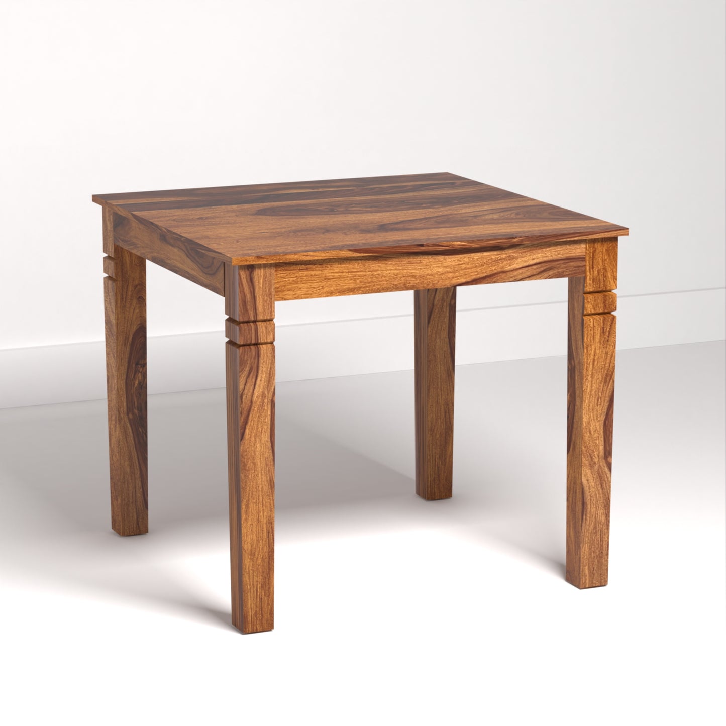 Prados Sheesham Wood Square Dining Table in Honey Finish