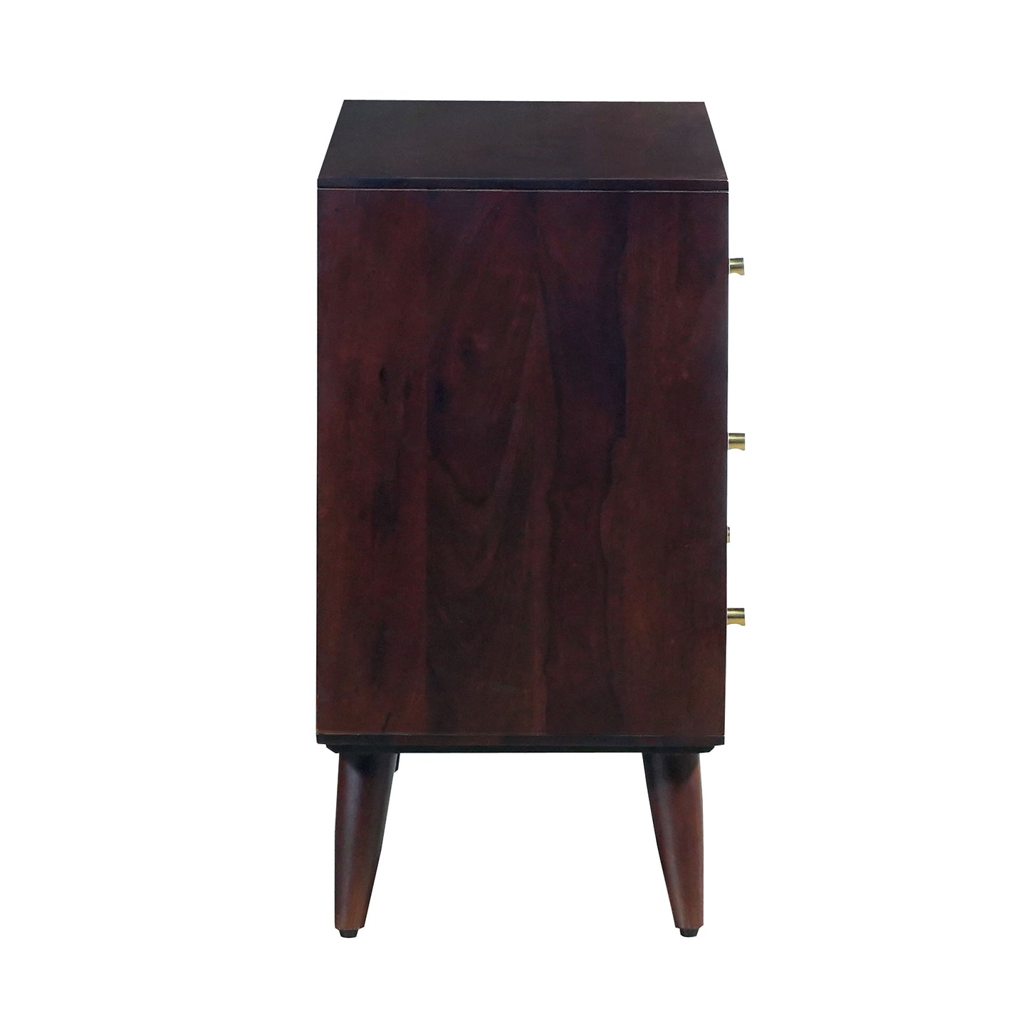 Ruby Sheesham Wood Chest of Drawers in Walnut Finish