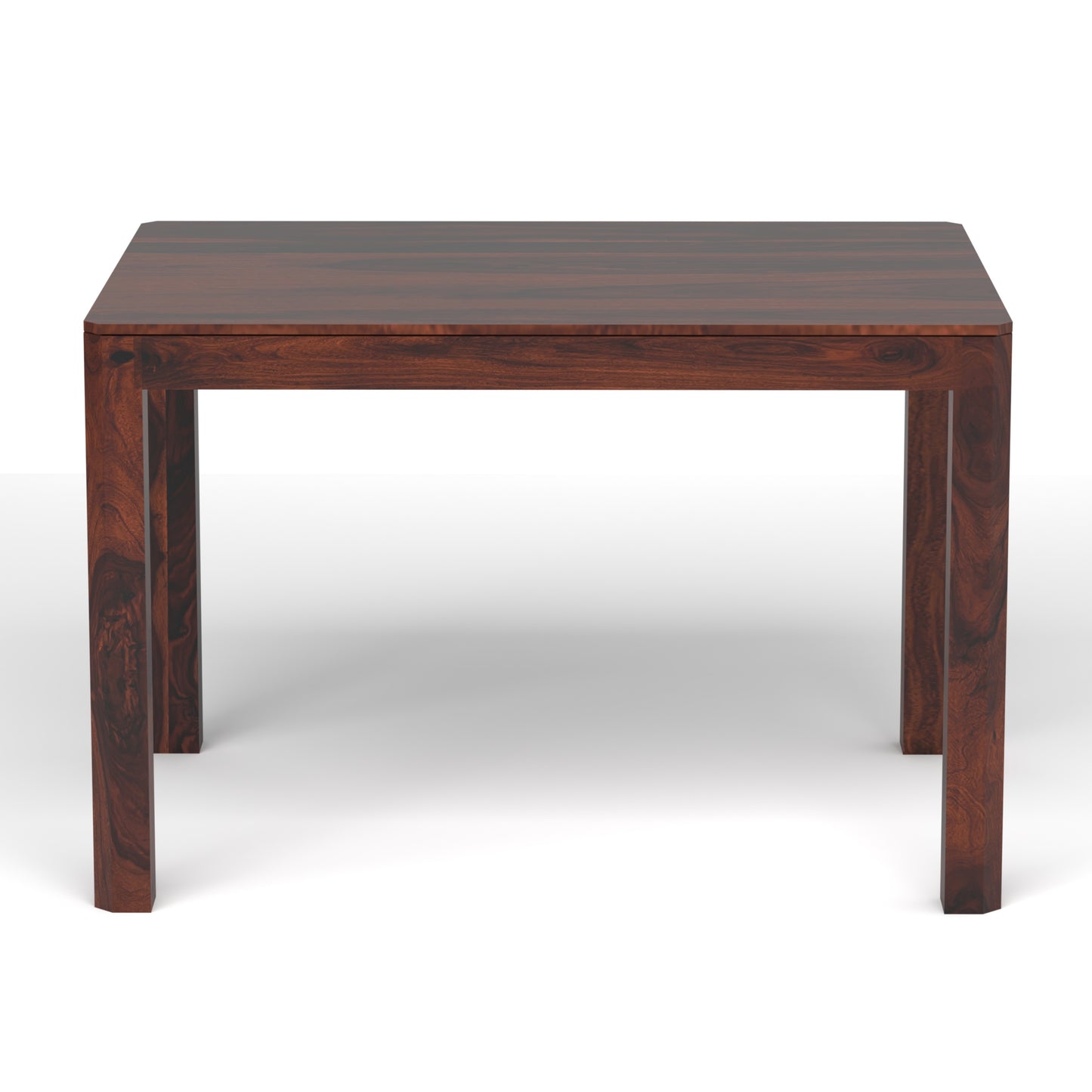 Ruby Sheesham Wood Four Seater Dining Set in Rosewood Finish