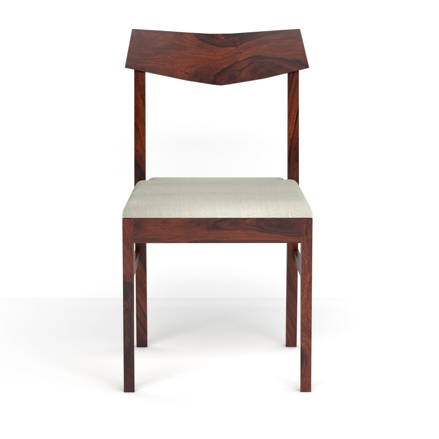 Ruby Sheesham Wood Four Seater Dining Set in Rosewood Finish