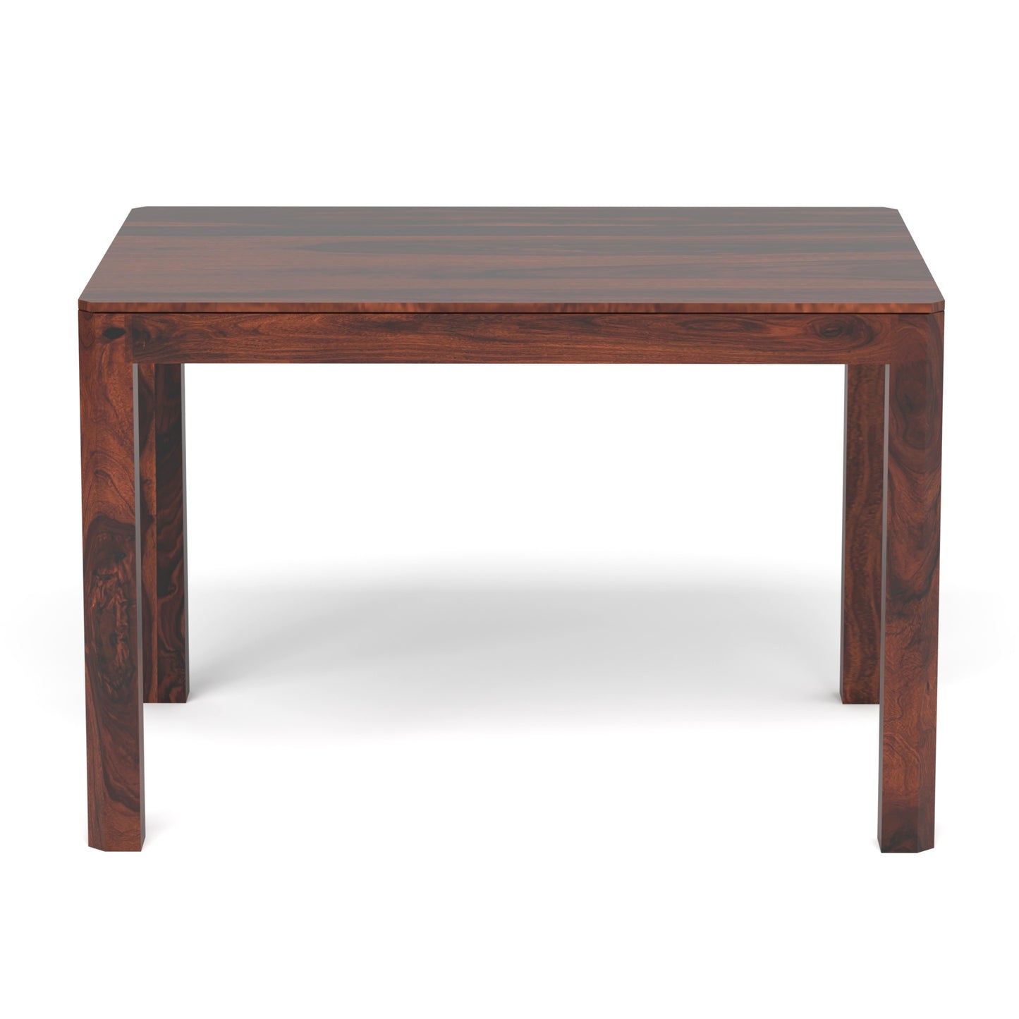Ruby Sheesham Wood Four Seater Dining Table in Rosewood Finish
