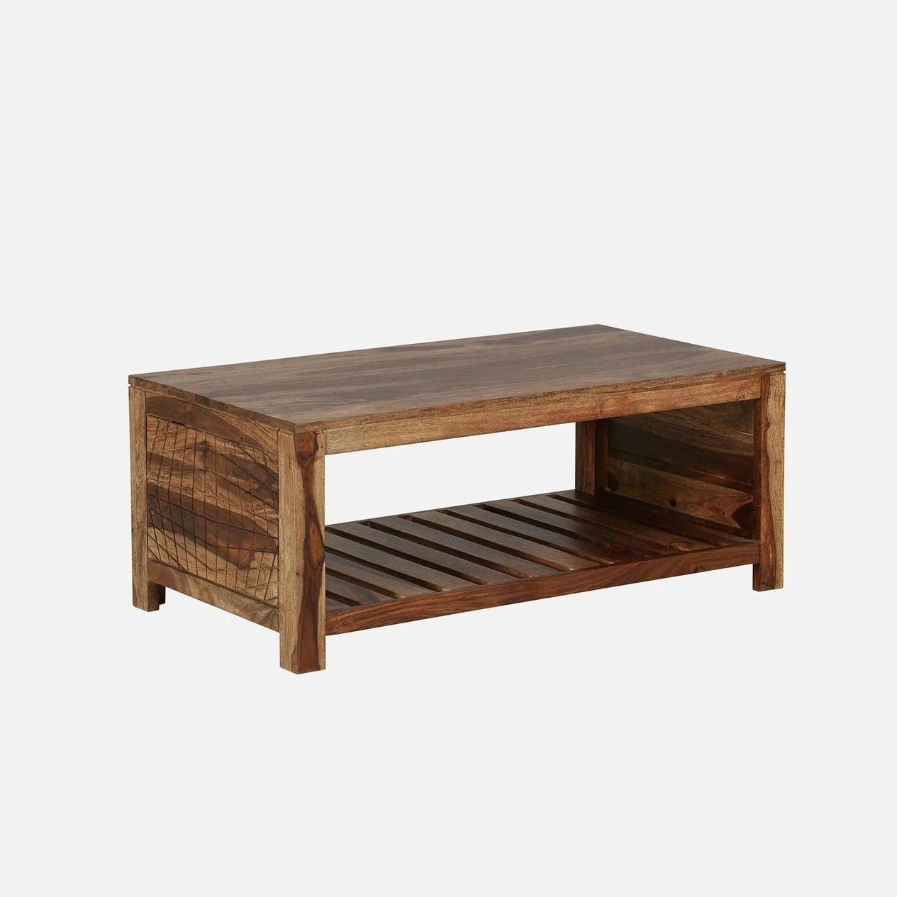 Sirius Sheesham Wood Coffee Table in Natural Finish