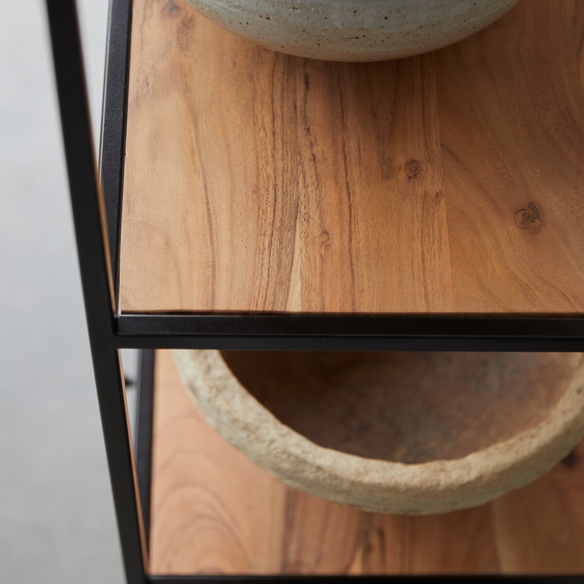 Slayer Solid Wood Industrial Bookshelf