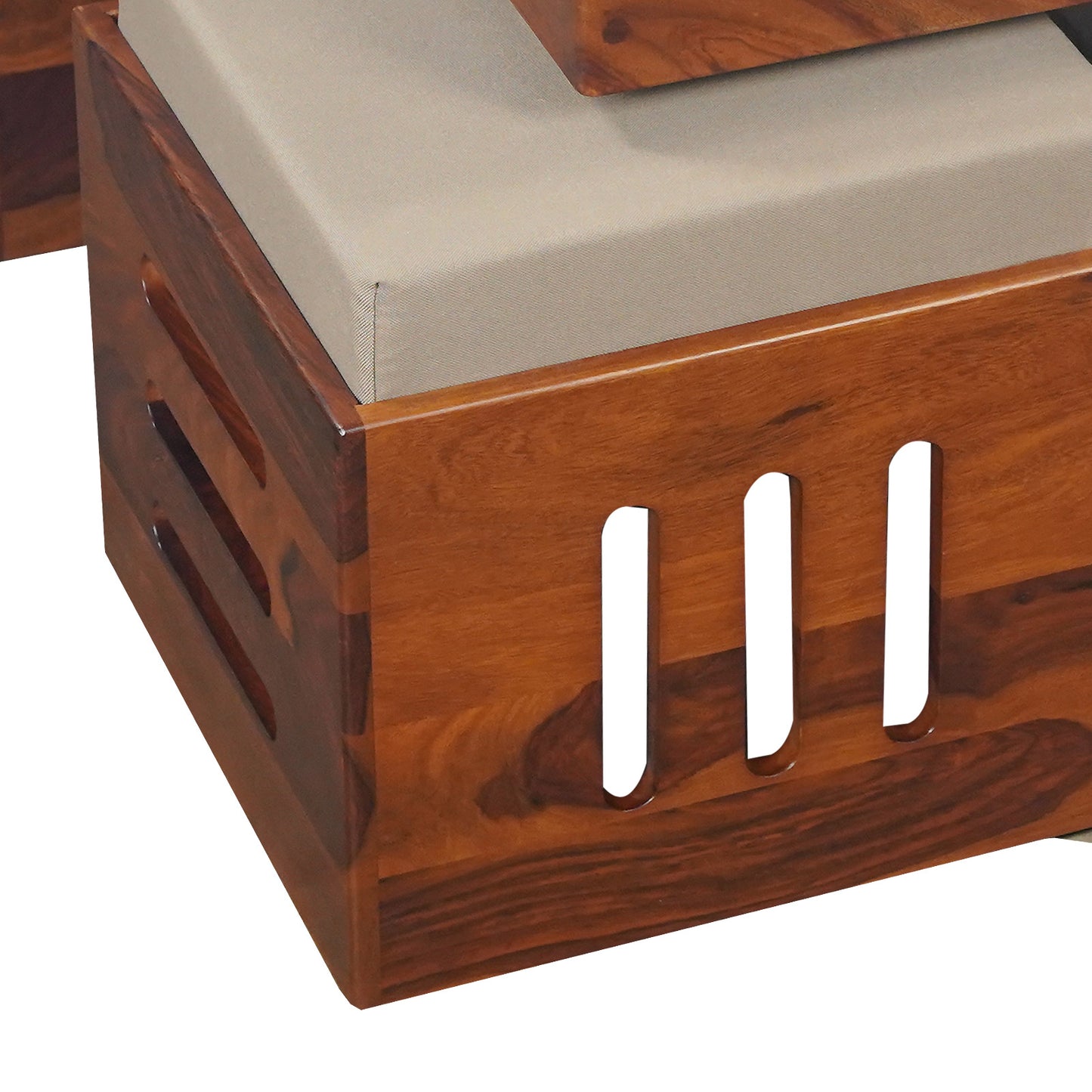 Smith Sheesham Wood Coffee Table Set Honey Finish