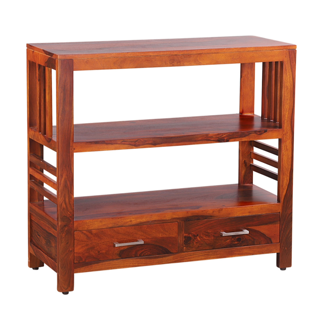 Stockholm Sheesham Wood Console Table in Honey Finish