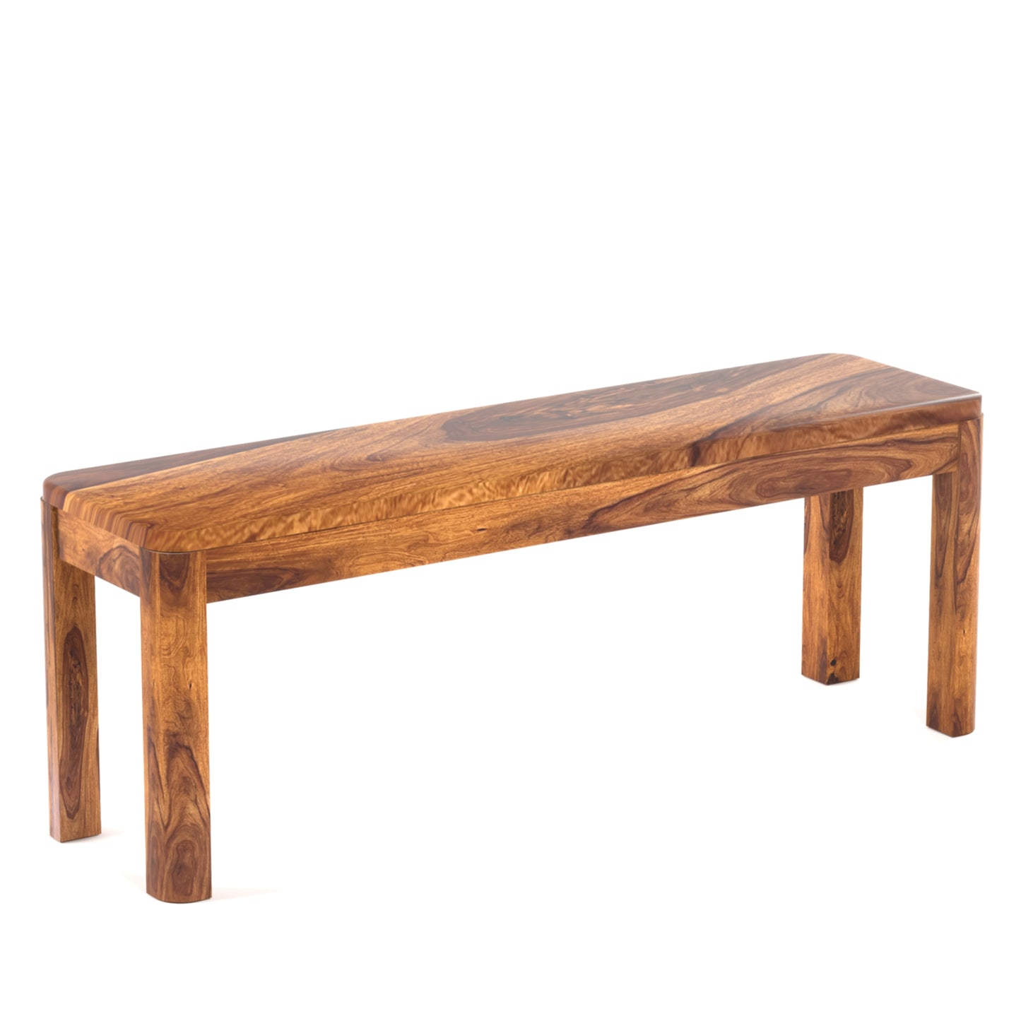 Toronto Sheesham Wood 6 Seater Dining Set with Bench in Honey Finish