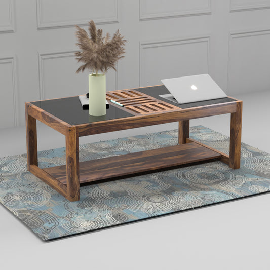 Toronto Sheesham Wood Coffee Table in Honey Finish