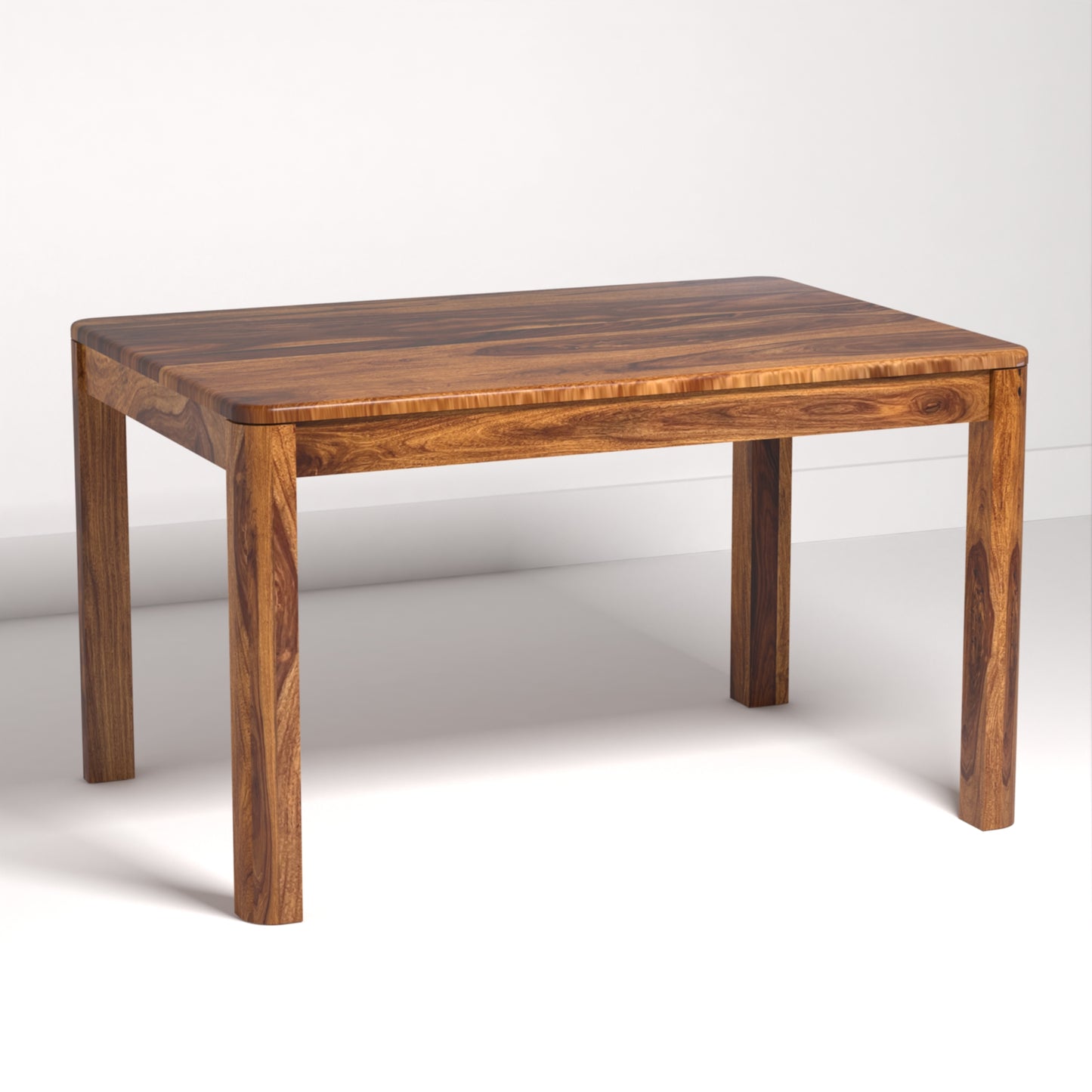 Toronto Sheesham Wood Four Seater Dining Table in Honey Finish