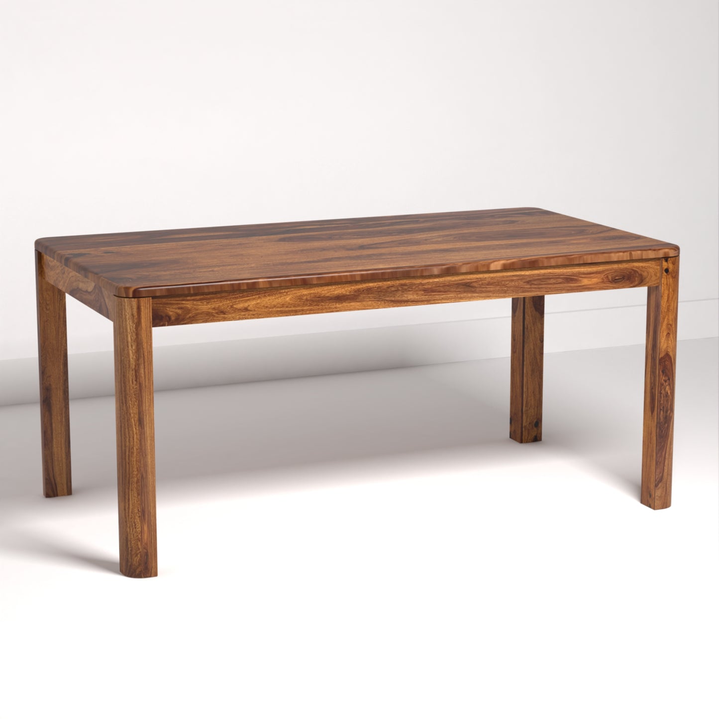 Toronto Sheesham Wood Six Seater Dining Table in Honey Finish