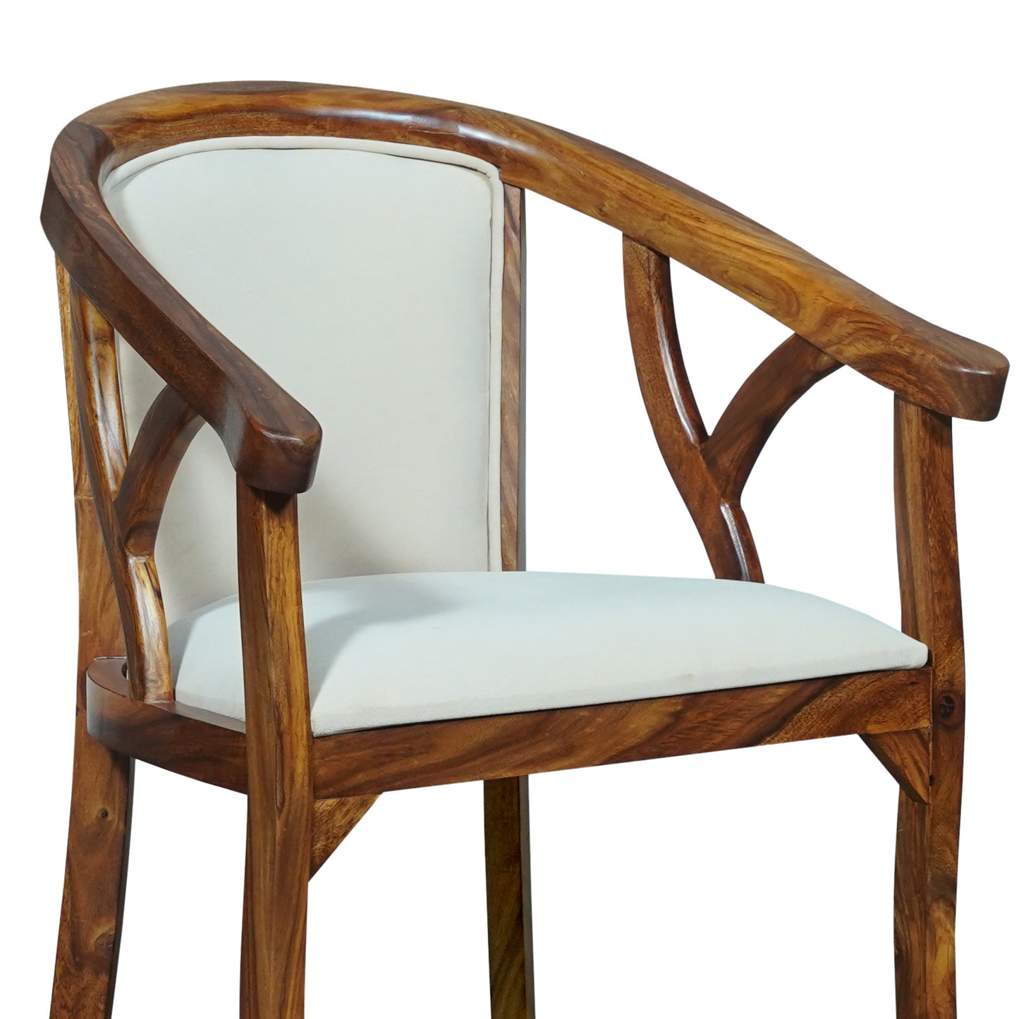 Trident Sheesham Wood Arm Chair in Honey Finish
