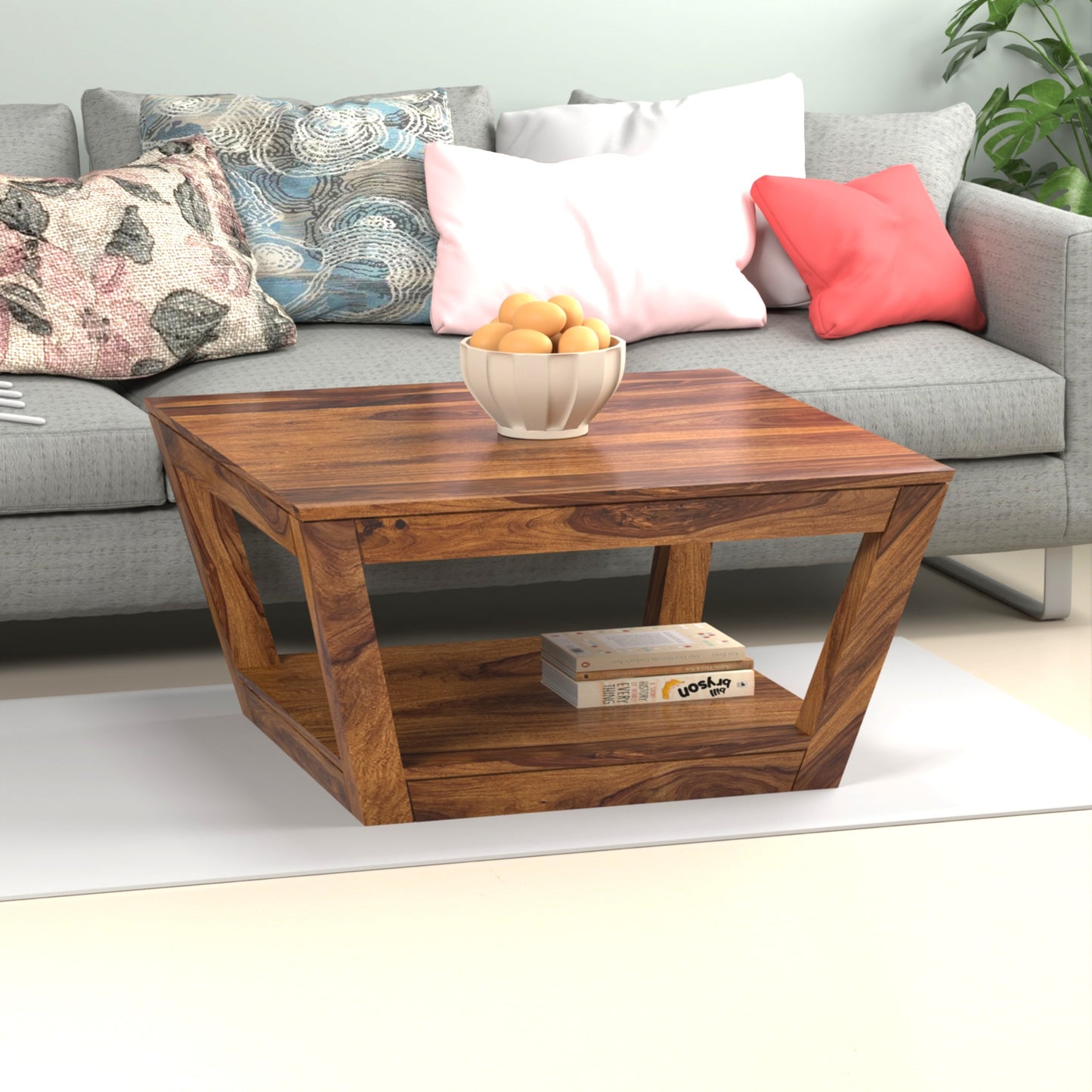 York Sheesham Wood Coffee Table in Honey Finish