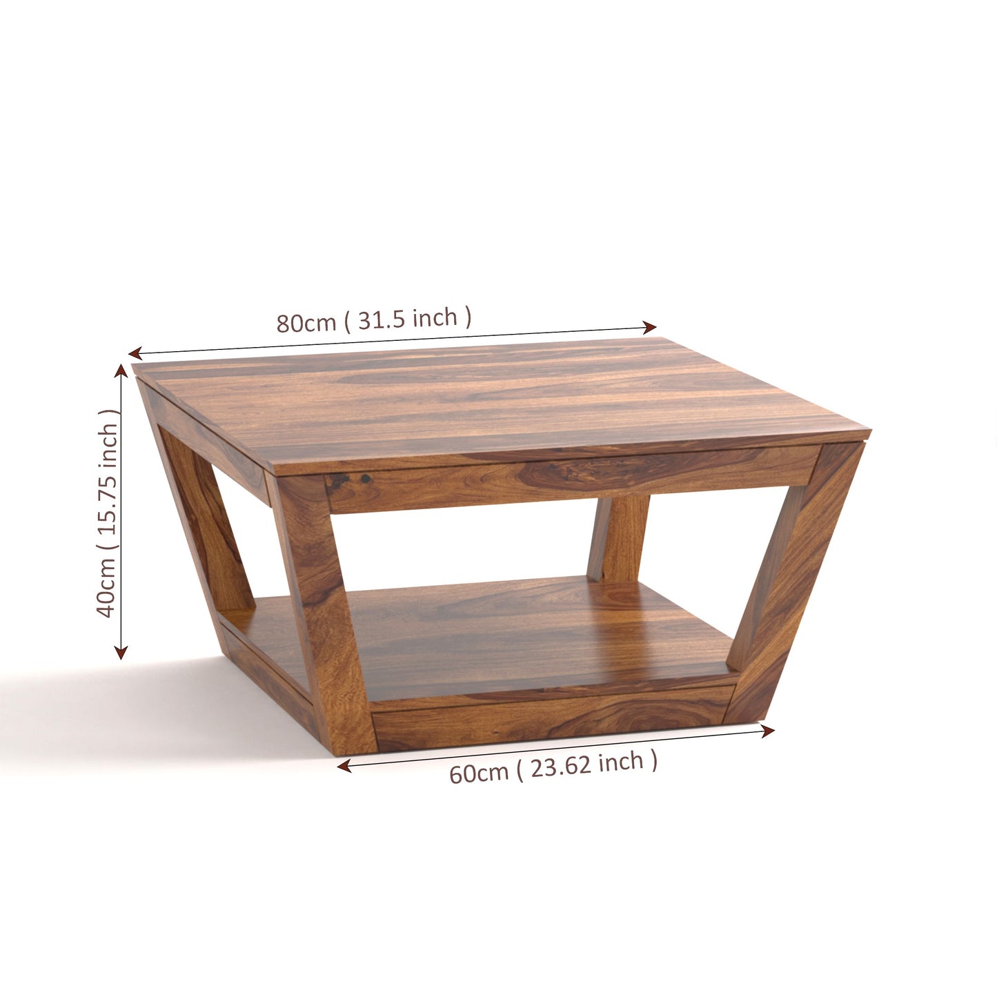 York Sheesham Wood Coffee Table in Honey Finish