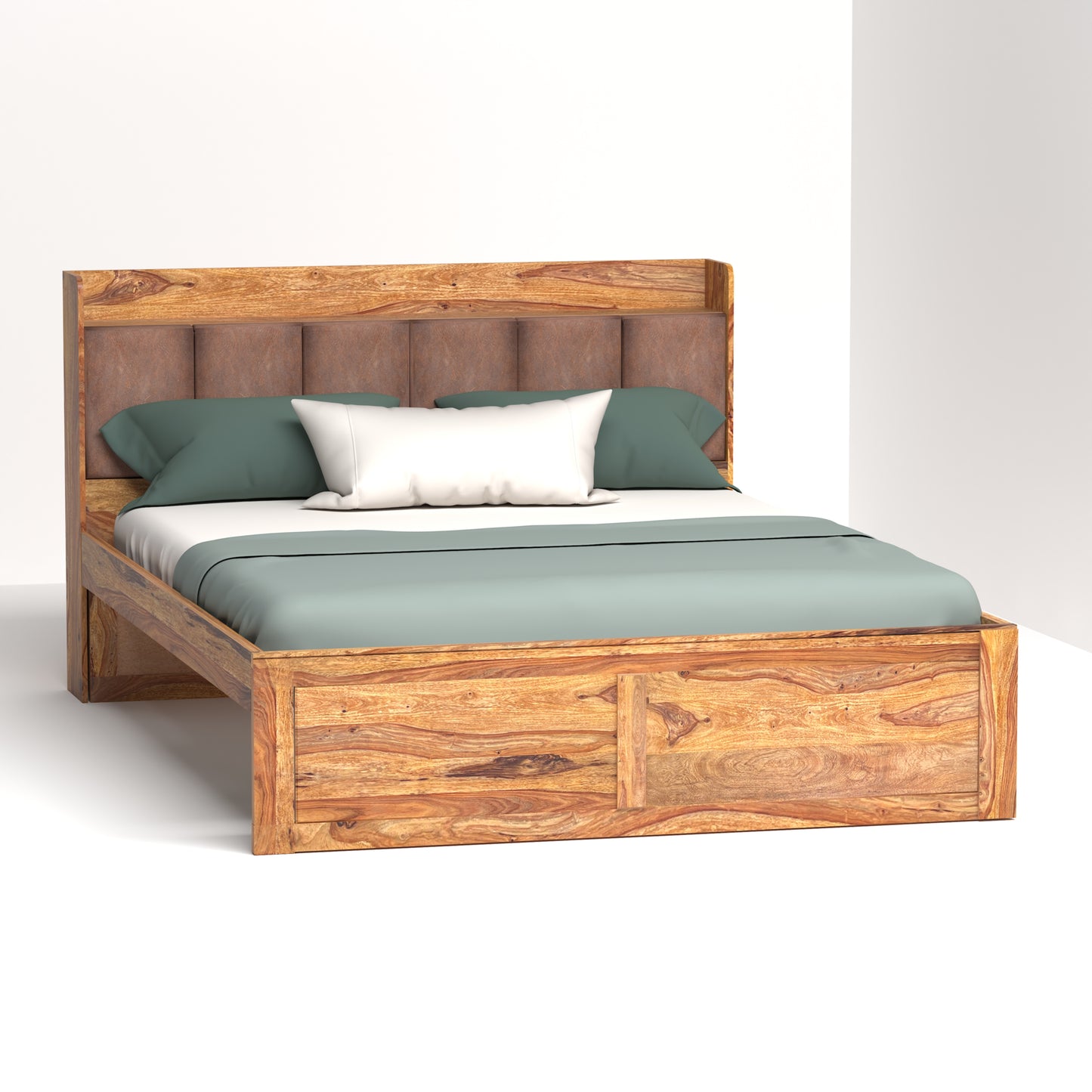 Zara Sheesham Wood Queen Size Bed