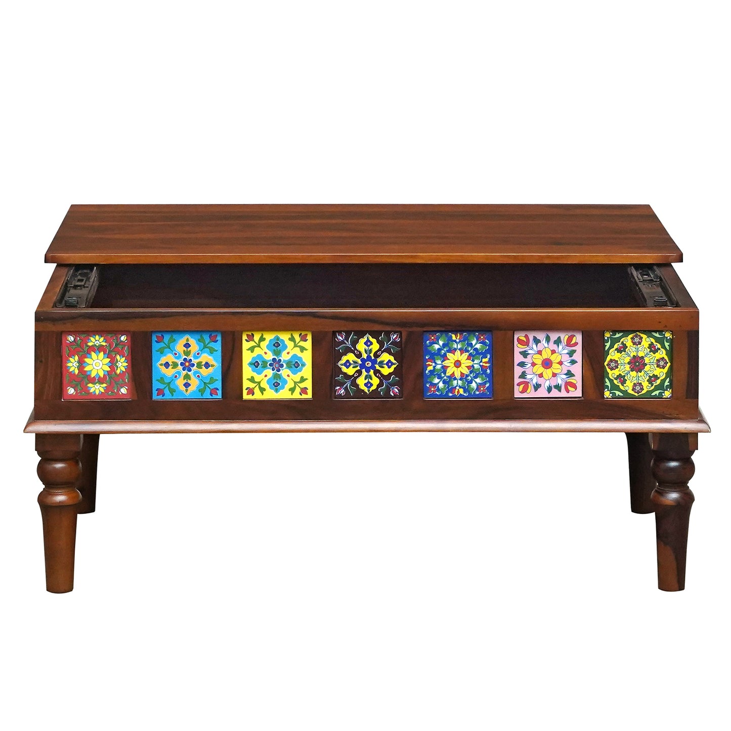 Amber Sheesham Wood Coffee Table in Honey Finish