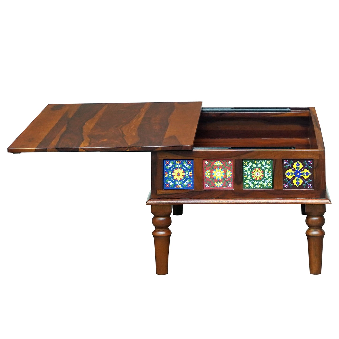 Amber Sheesham Wood Coffee Table in Honey Finish