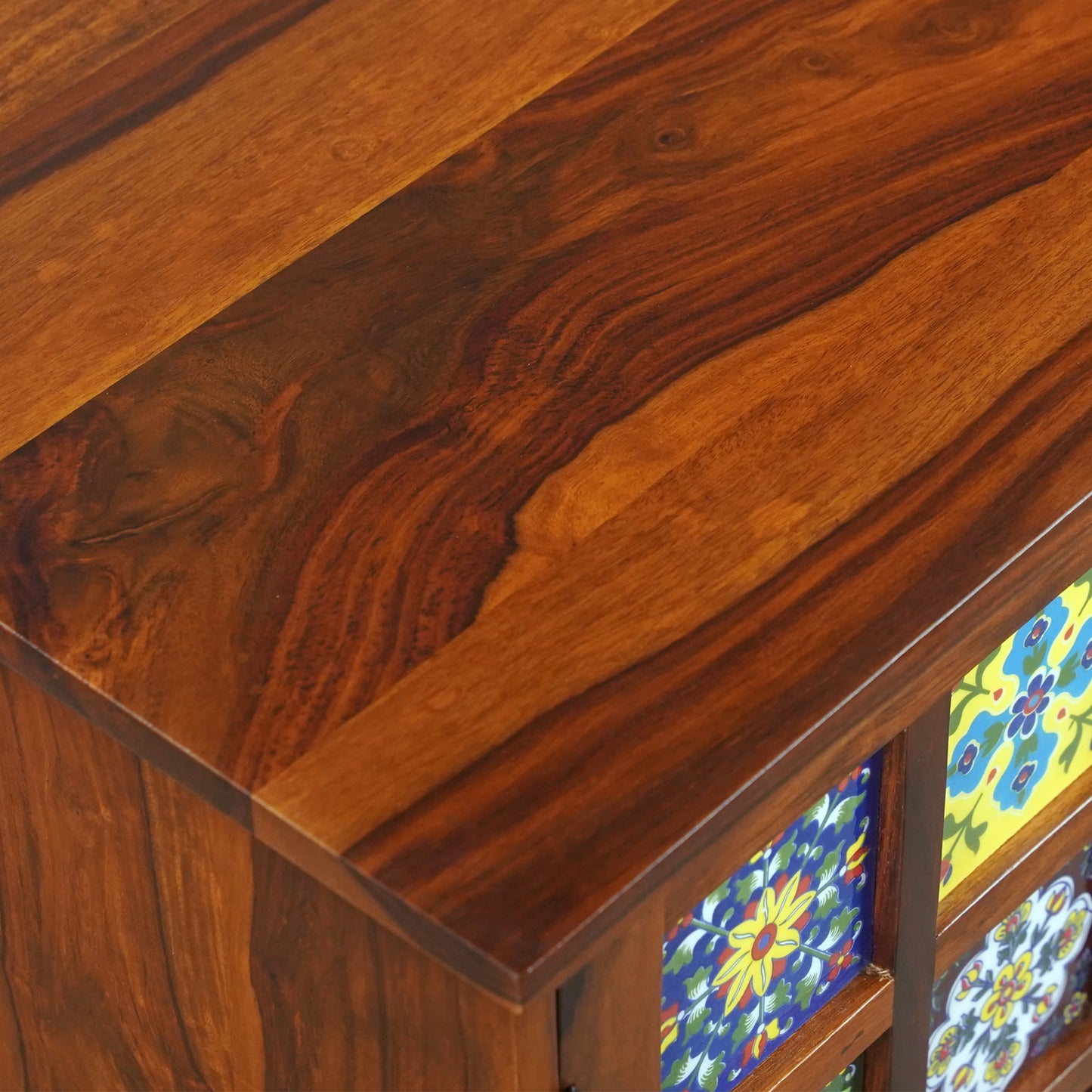 Amber Sheesham Wood TV Stand in Honey Finish