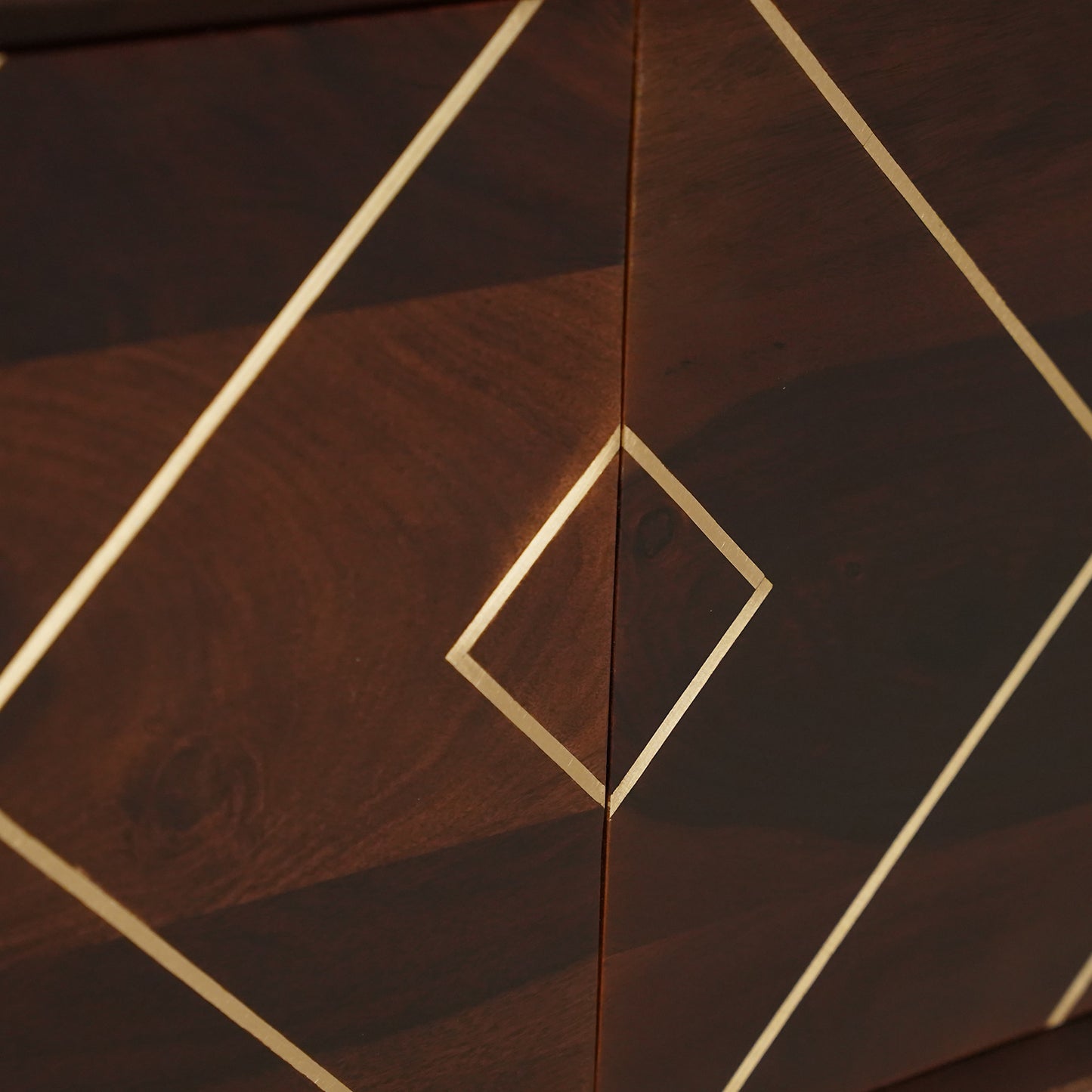 Bristol Sheesham Wood TV Stand in Walnut Finish