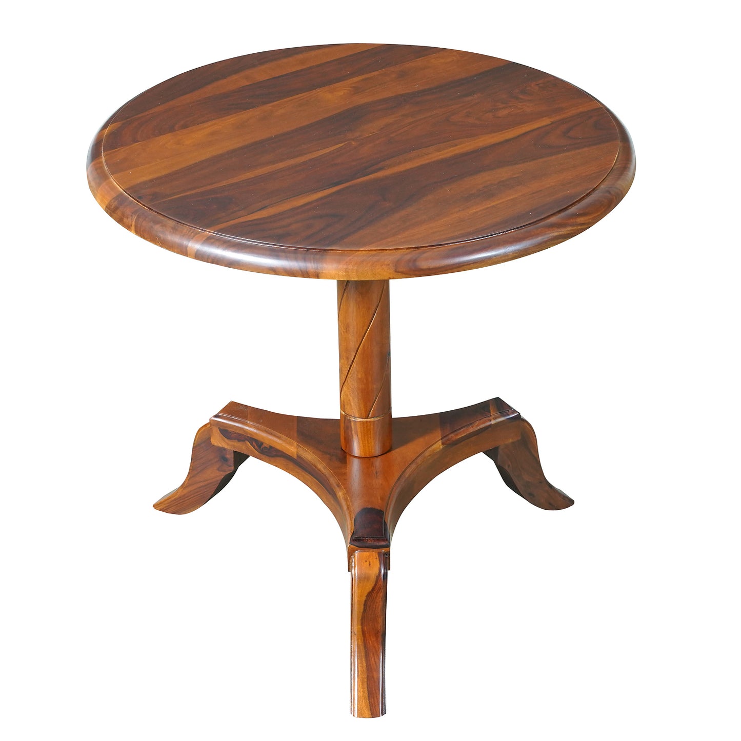 Emperor Sheesham Wood Round Stool in Honey Finish