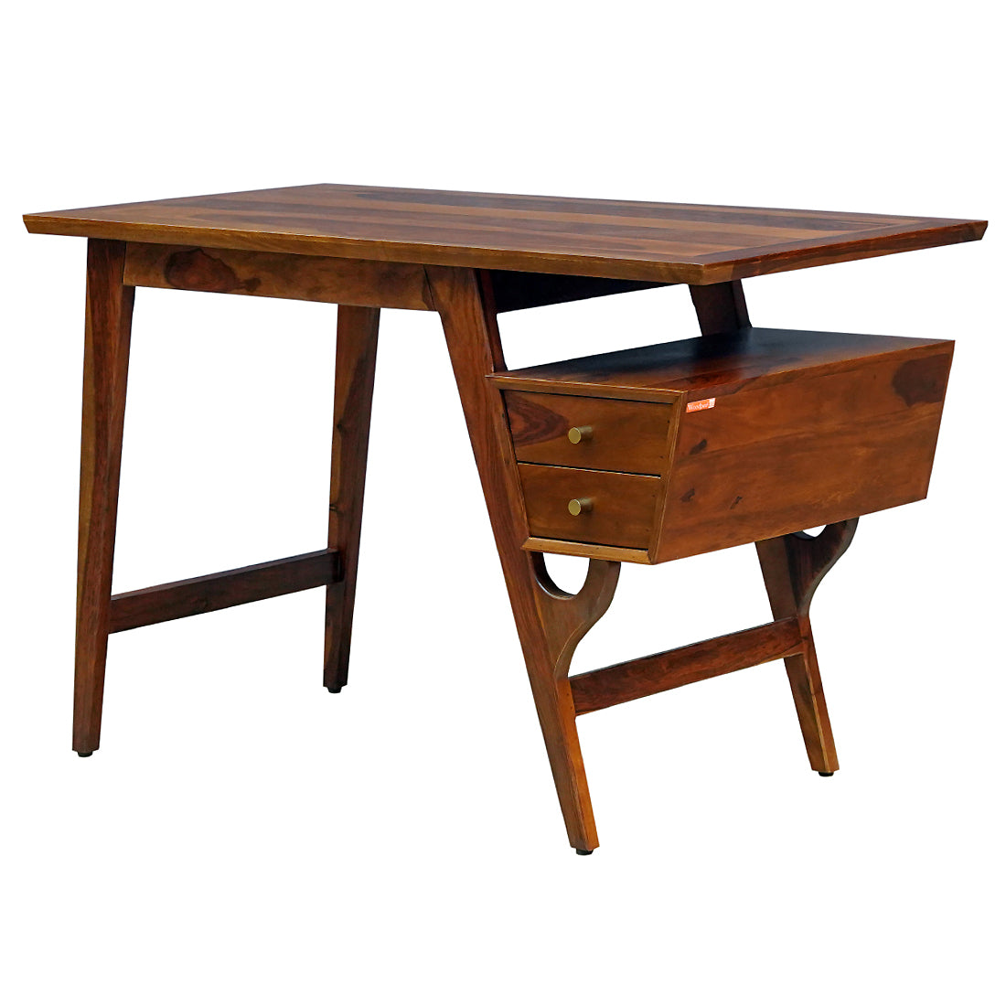 Franco Sheesham Wood Study Table in Honey Finish