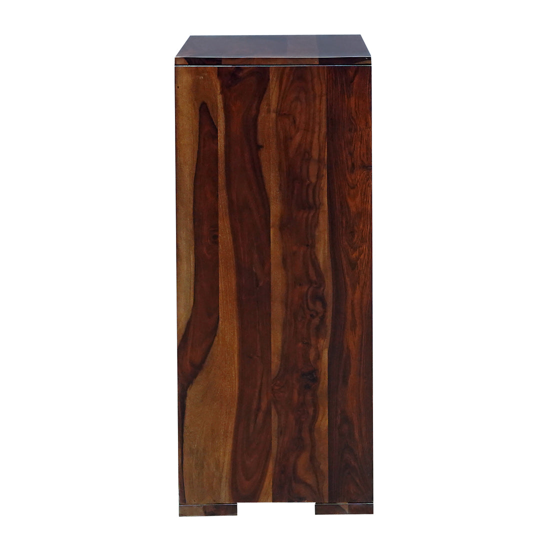 Fulton Sheesham Wood Shoe Rack in Walnut Finish