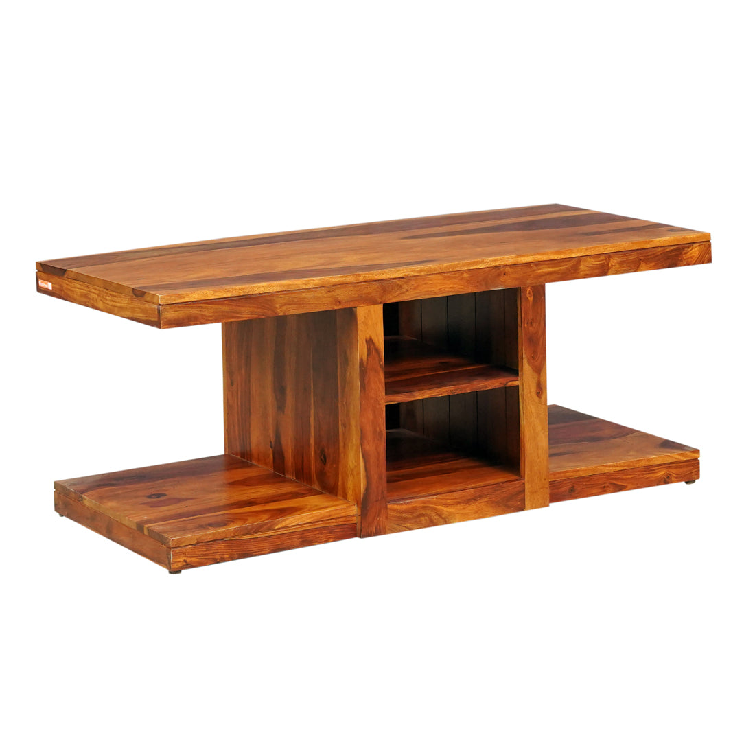 Halifax Sheesham Wood Coffee Table Set in Honey Finish