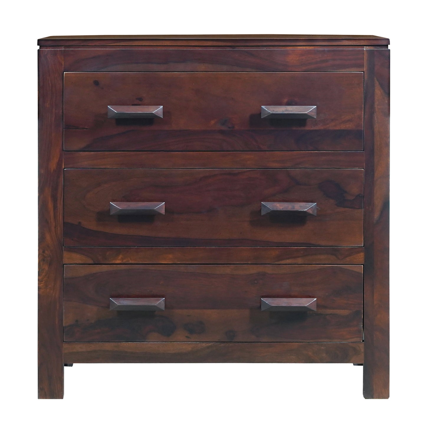 Harper Sheesham Wood Chest of Drawers in Walnut Finish