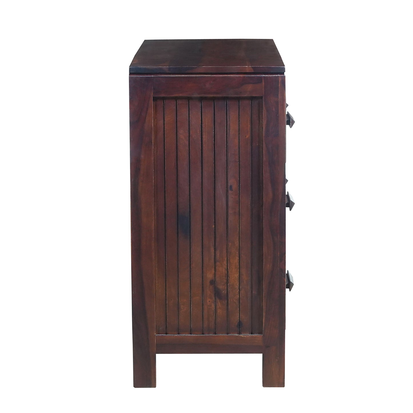 Harper Sheesham Wood Chest of Drawers in Walnut Finish