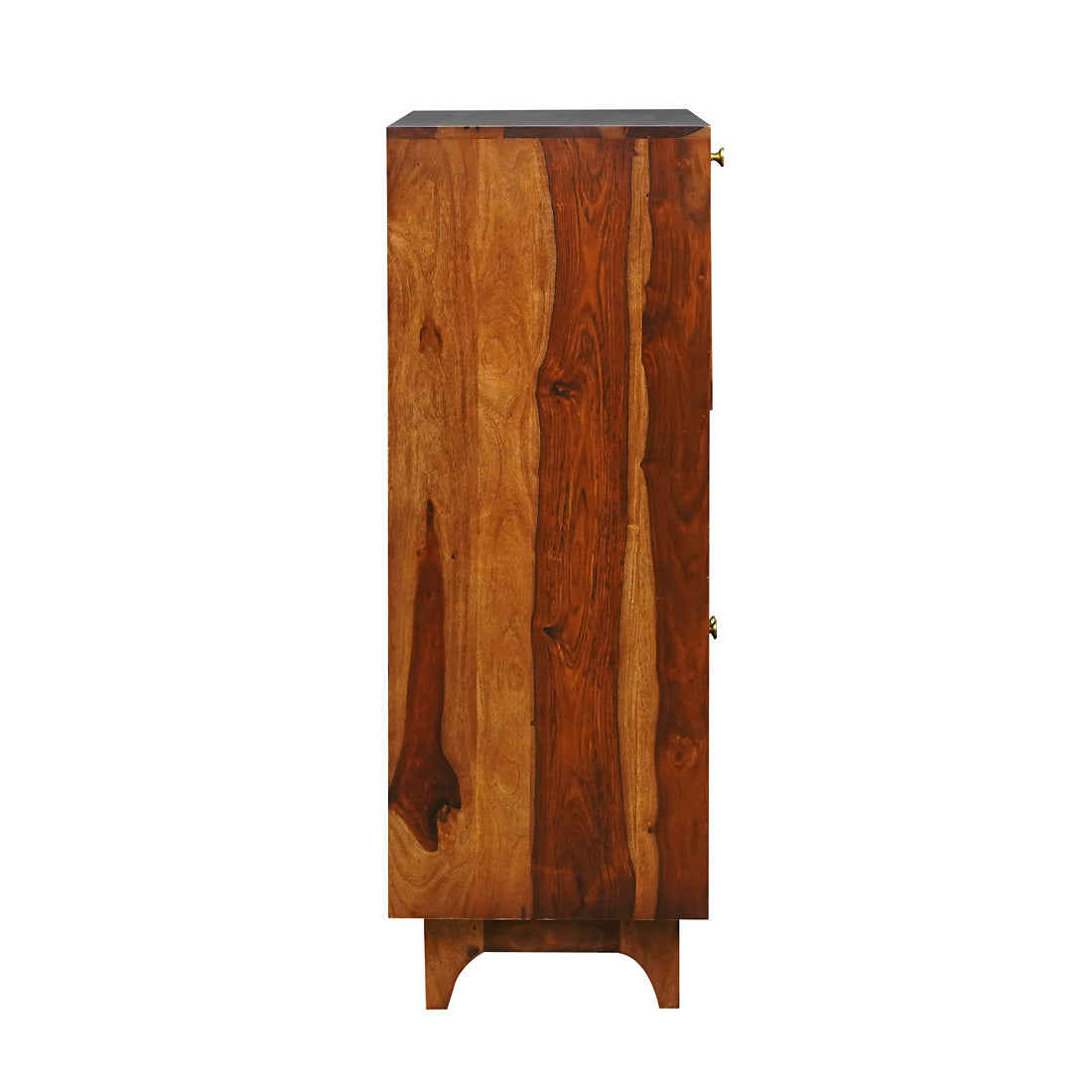 Madrid Sheesham Wood Bar Cabinet in Walnut Finish
