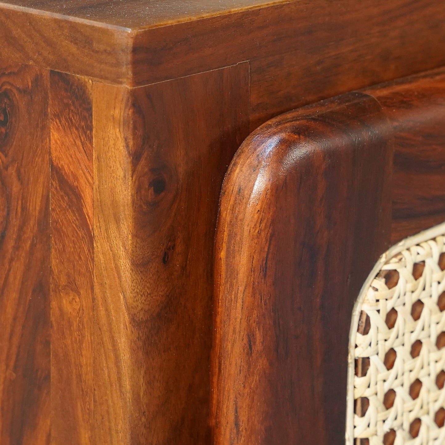 Nicobar Sheesham Wood Sideboard in Honey Finish