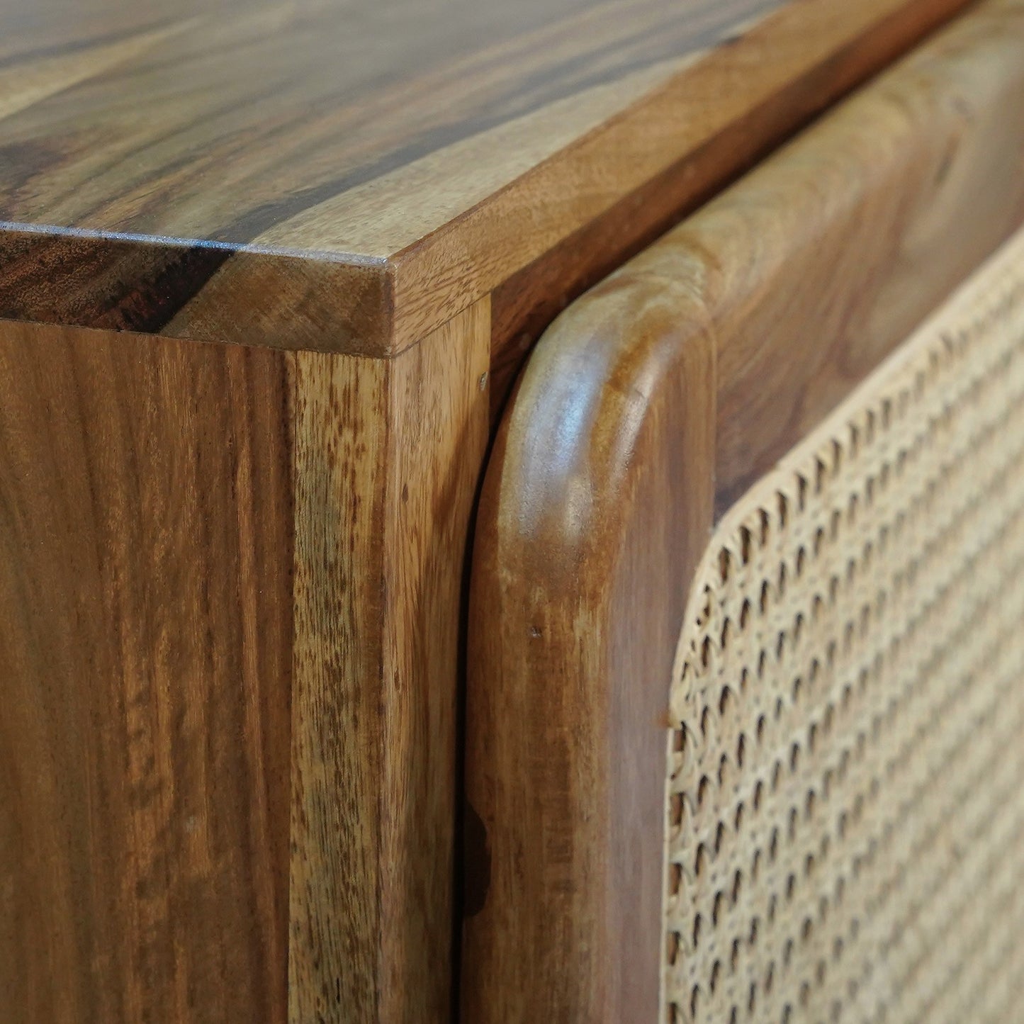 Nicobar Sheesham Wood Sideboard in Stone Finish